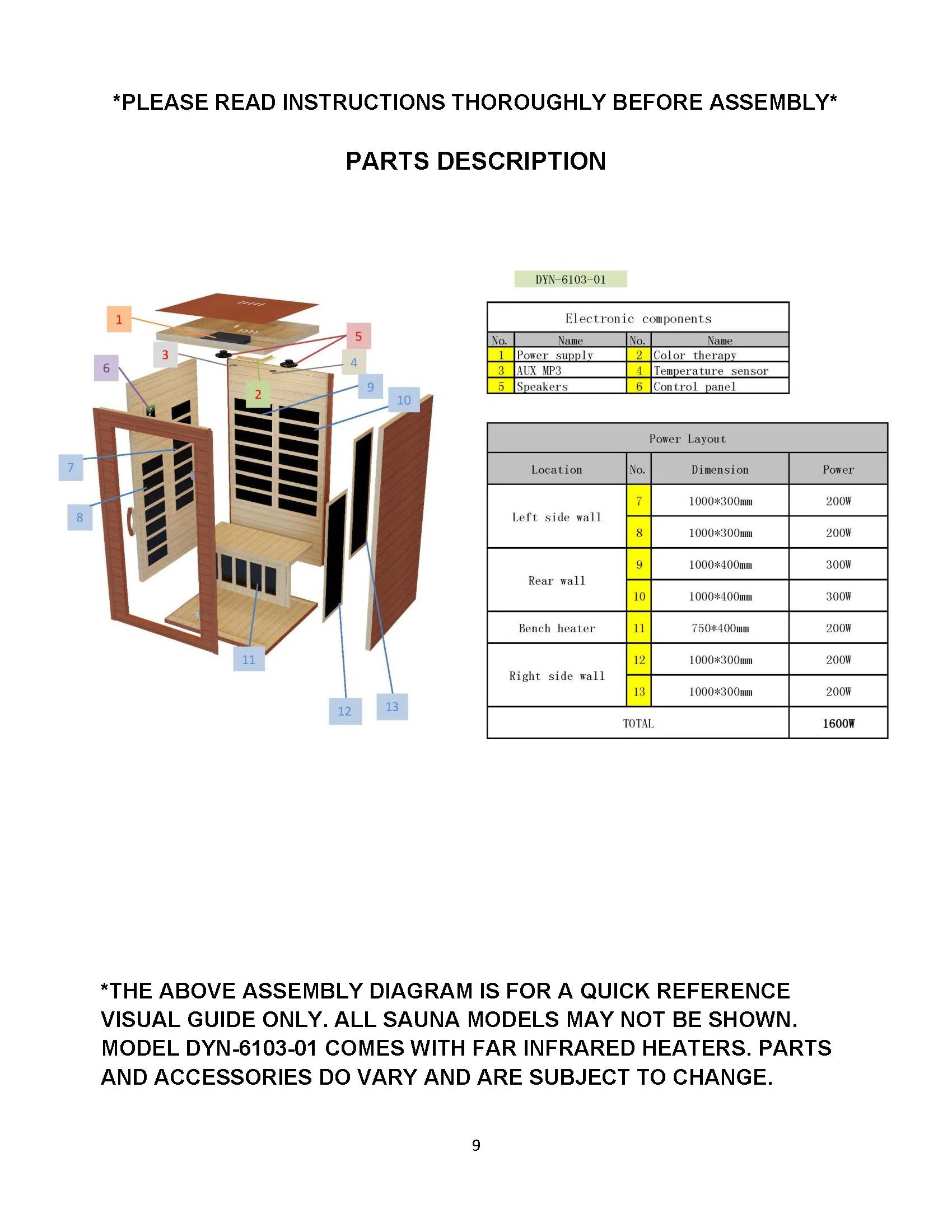 Dynamic Avila 1–2 Person Low EMF FAR Infrared Indoor Home Sauna – Canadian Hemlock Wood