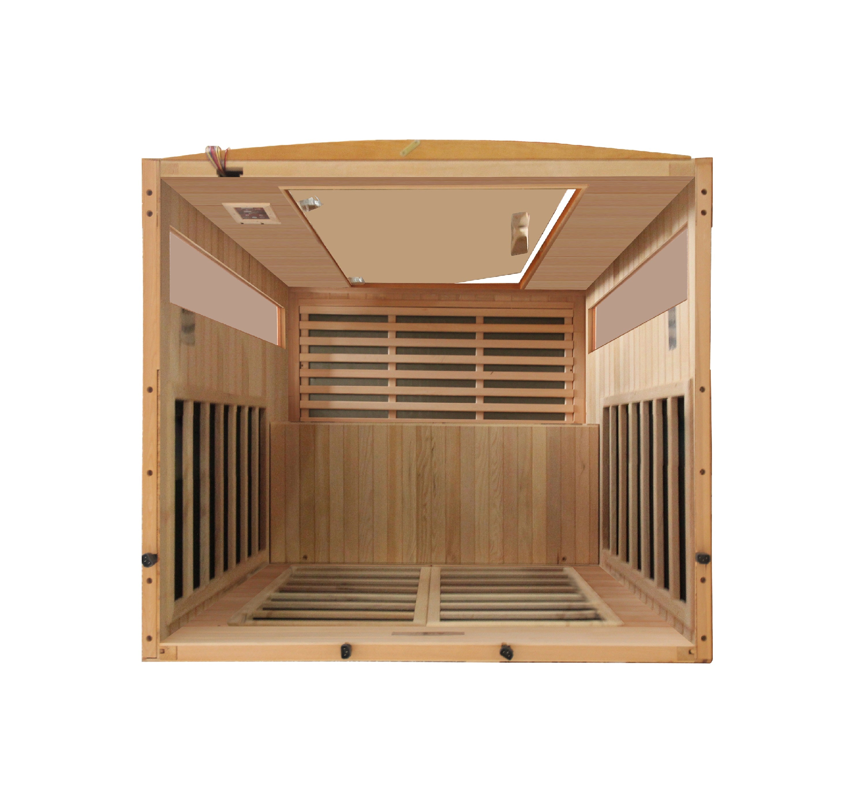 Dynamic Versailles 2-Person Low EMF FAR Infrared Sauna in Canadian Hemlock Wood | DYN-6202-03