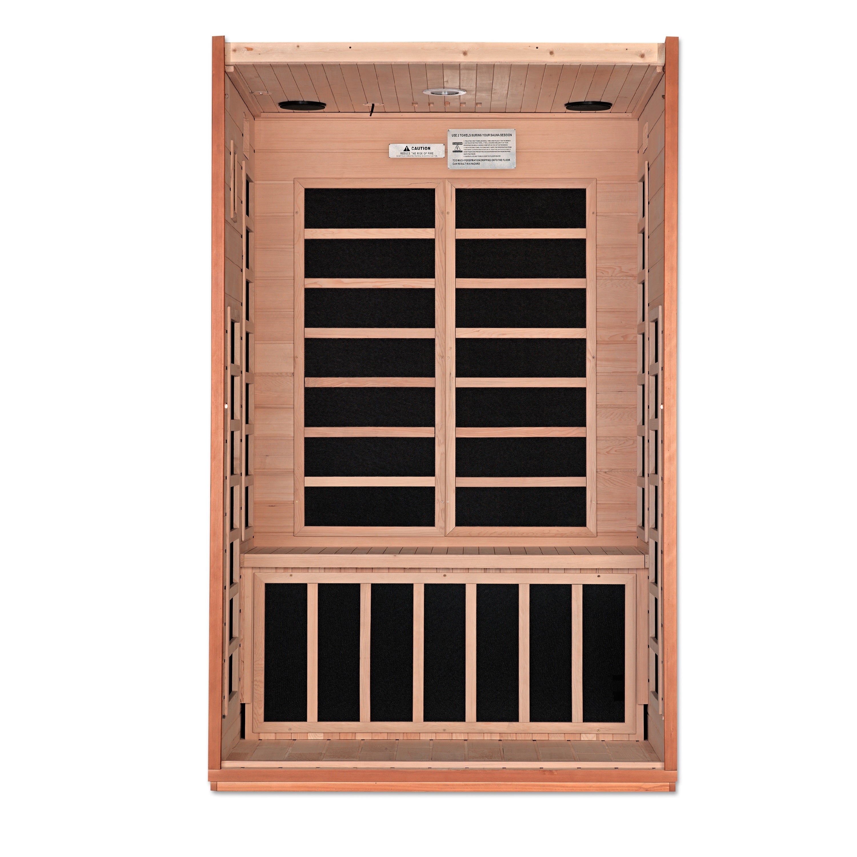 Dynamic Cordoba 2-Person FAR Infrared Sauna with Low EMF Carbon Heating – Canadian Hemlock