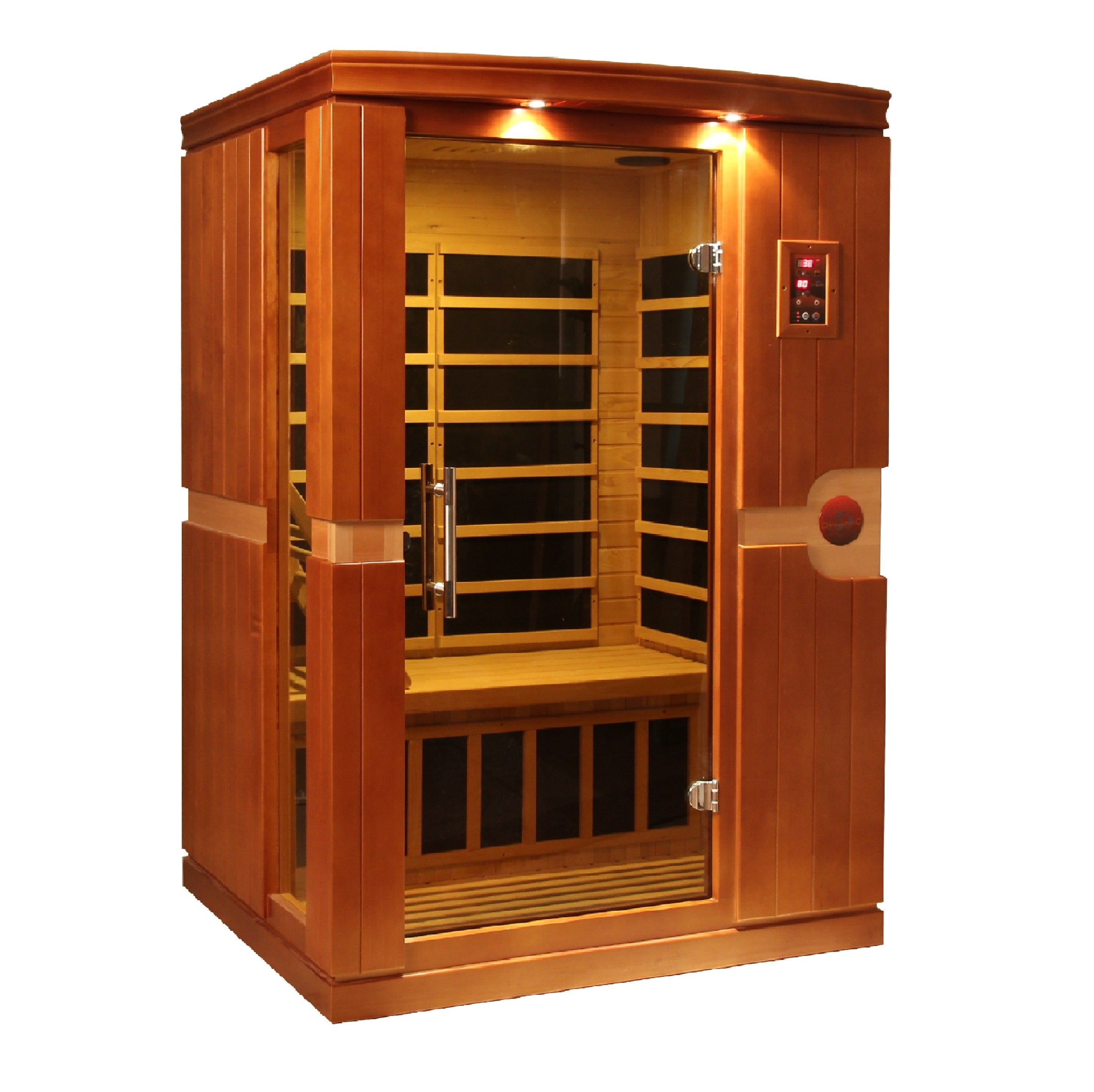 Dynamic Saunas Venice 2-Person FAR Infrared Sauna with Low EMF Carbon Heating – Canadian Hemlock