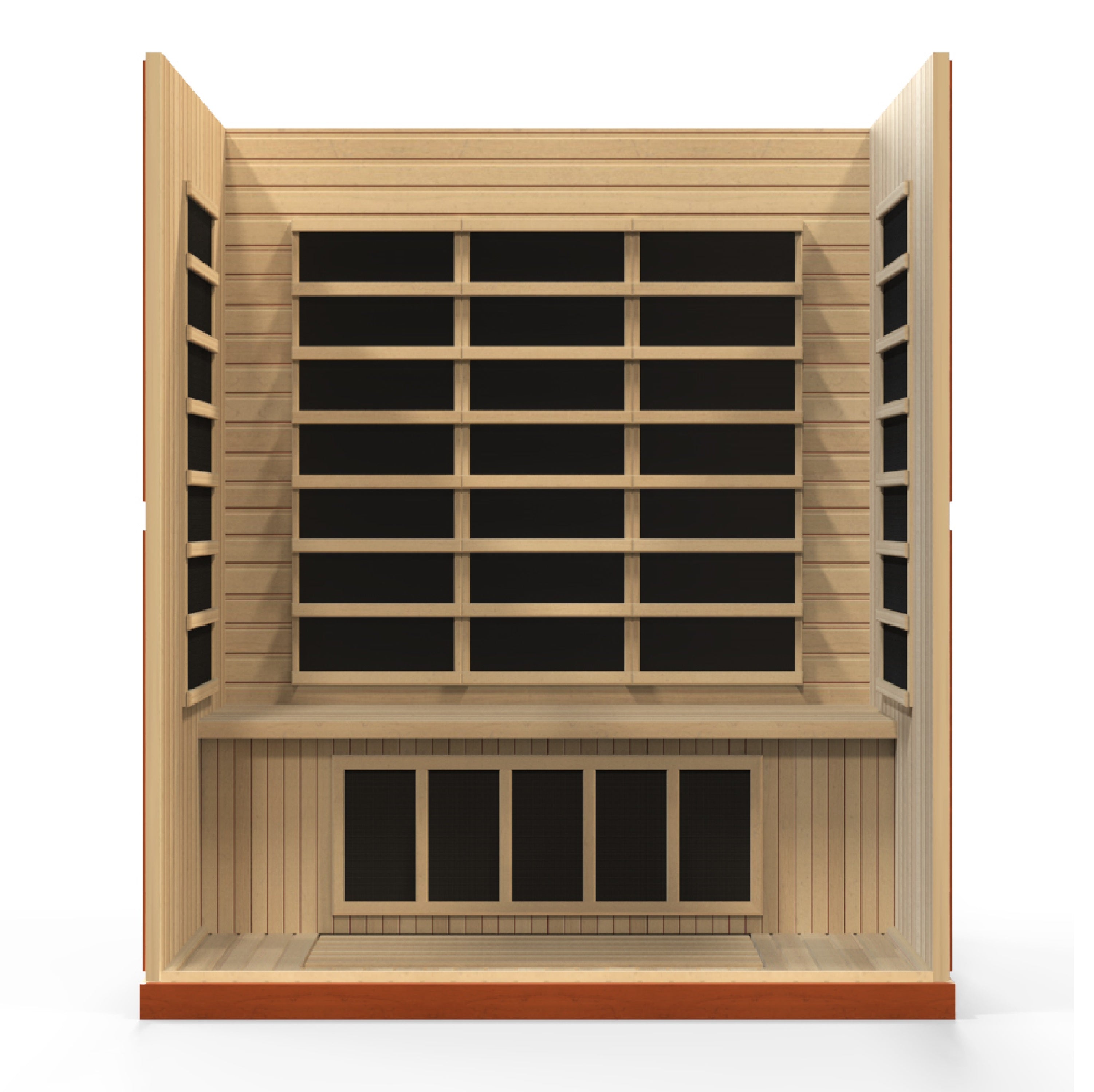 Dynamic Bergamo 4-Person Low EMF FAR Infrared Sauna – Canadian Hemlock