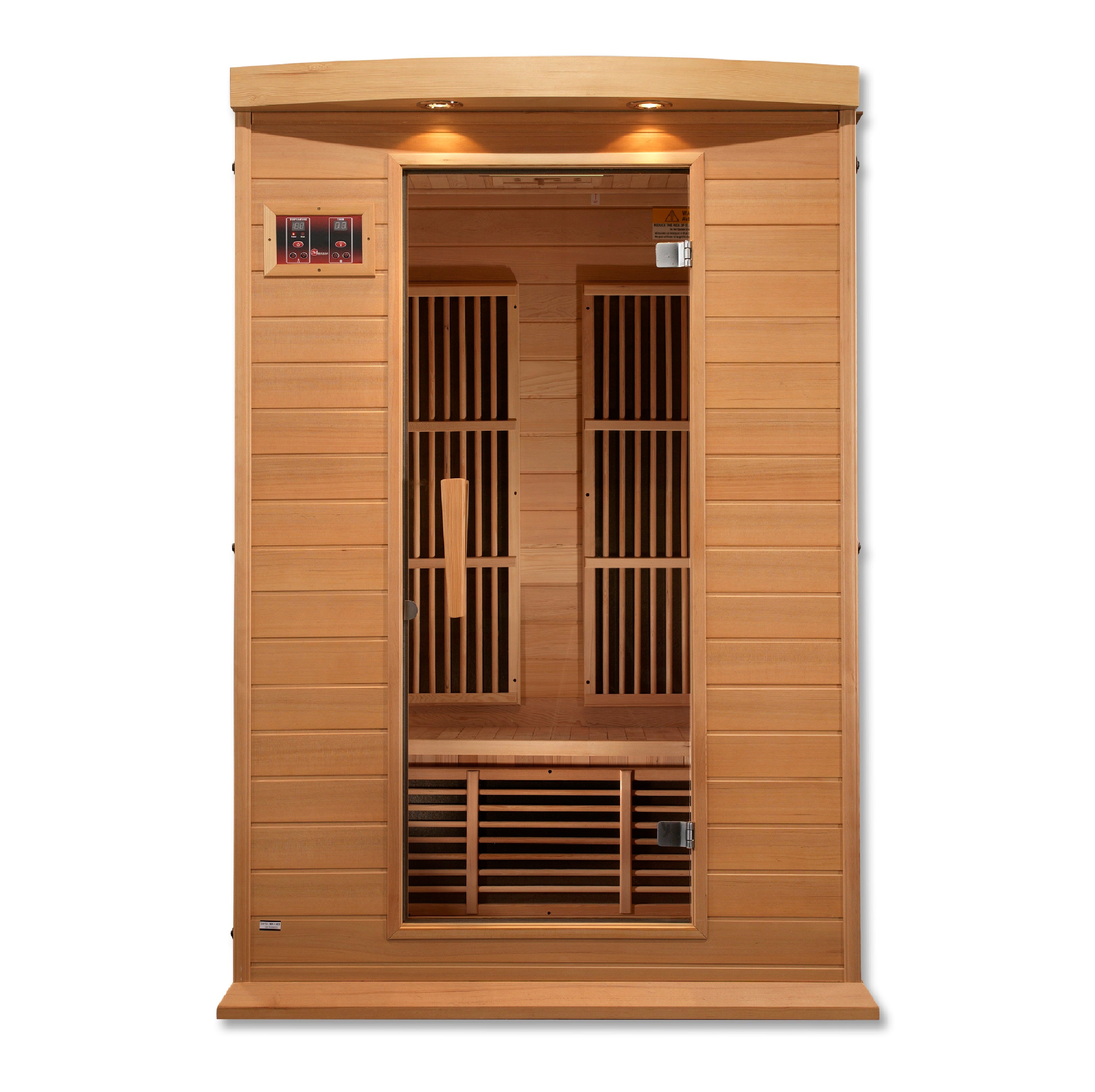 Maxxus 2 Person Low EMF FAR Infrared Sauna – Canadian Hemlock (MX-K206-01)