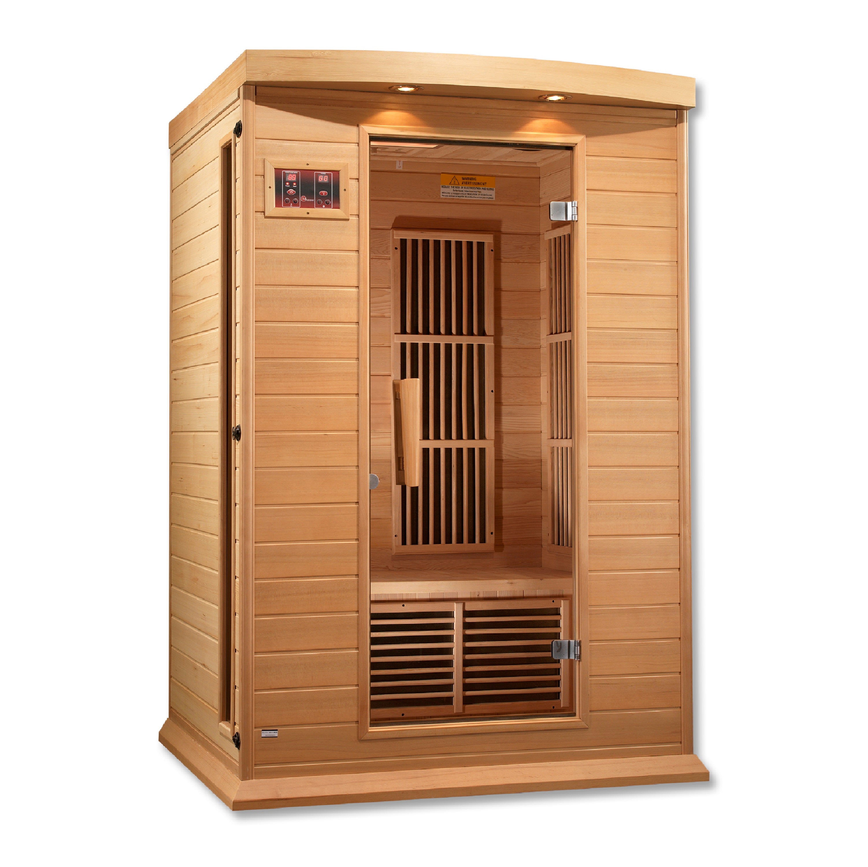 Maxxus 2 Person Low EMF FAR Infrared Sauna – Canadian Hemlock (MX-K206-01)