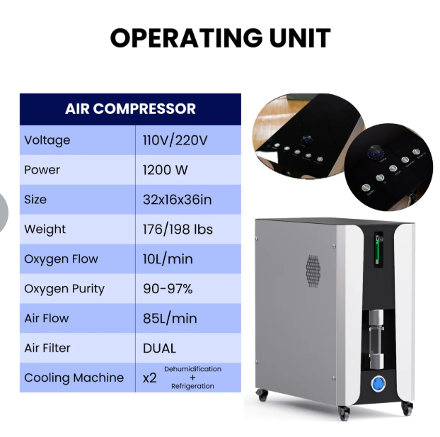 Airvida Ultra 1.3-2.0 ATA Hard Shell Lying Hyperbaric Chambers