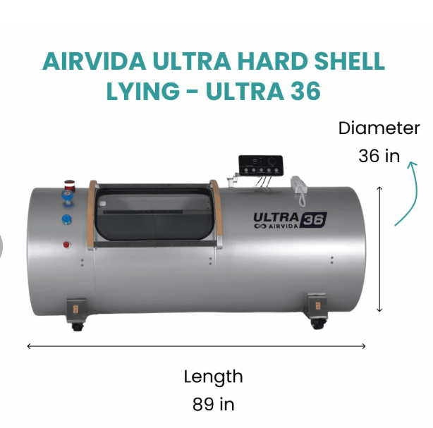 Airvida Ultra 1.3-2.0 ATA Hard Shell Lying Hyperbaric Chambers