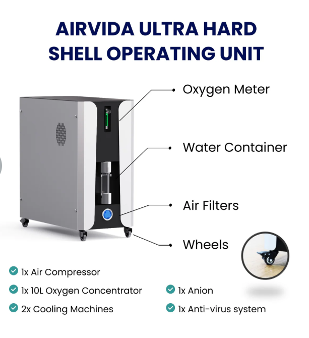 Airvida Elite 1.3-2.0 ATA Hard Shell Sitting Hyperbaric Chamber