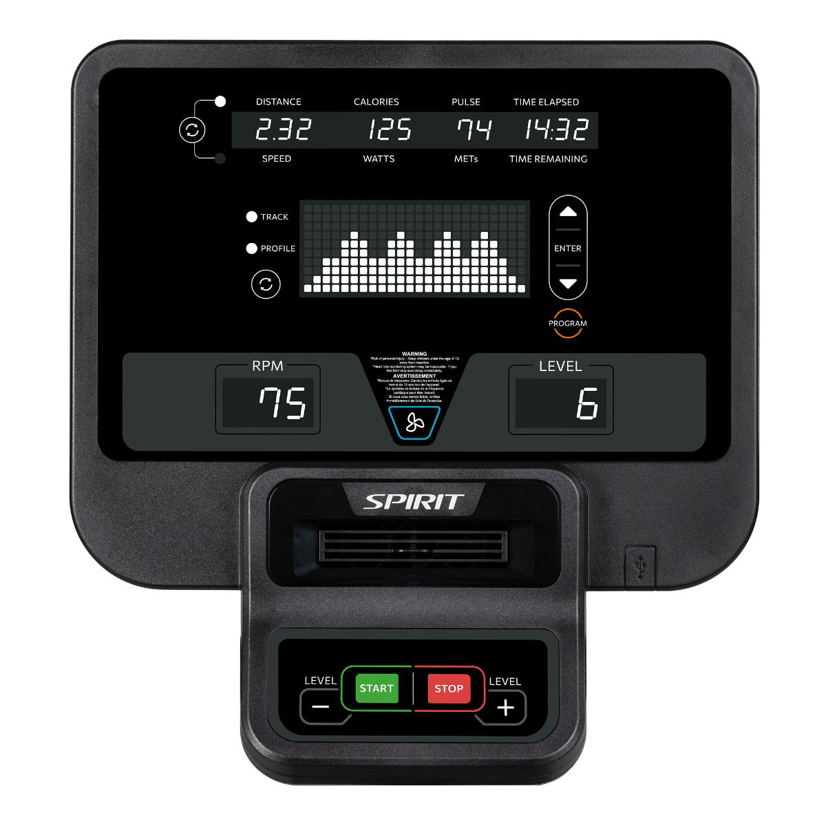 Spirit Fitness CR800 Recumbent Bike