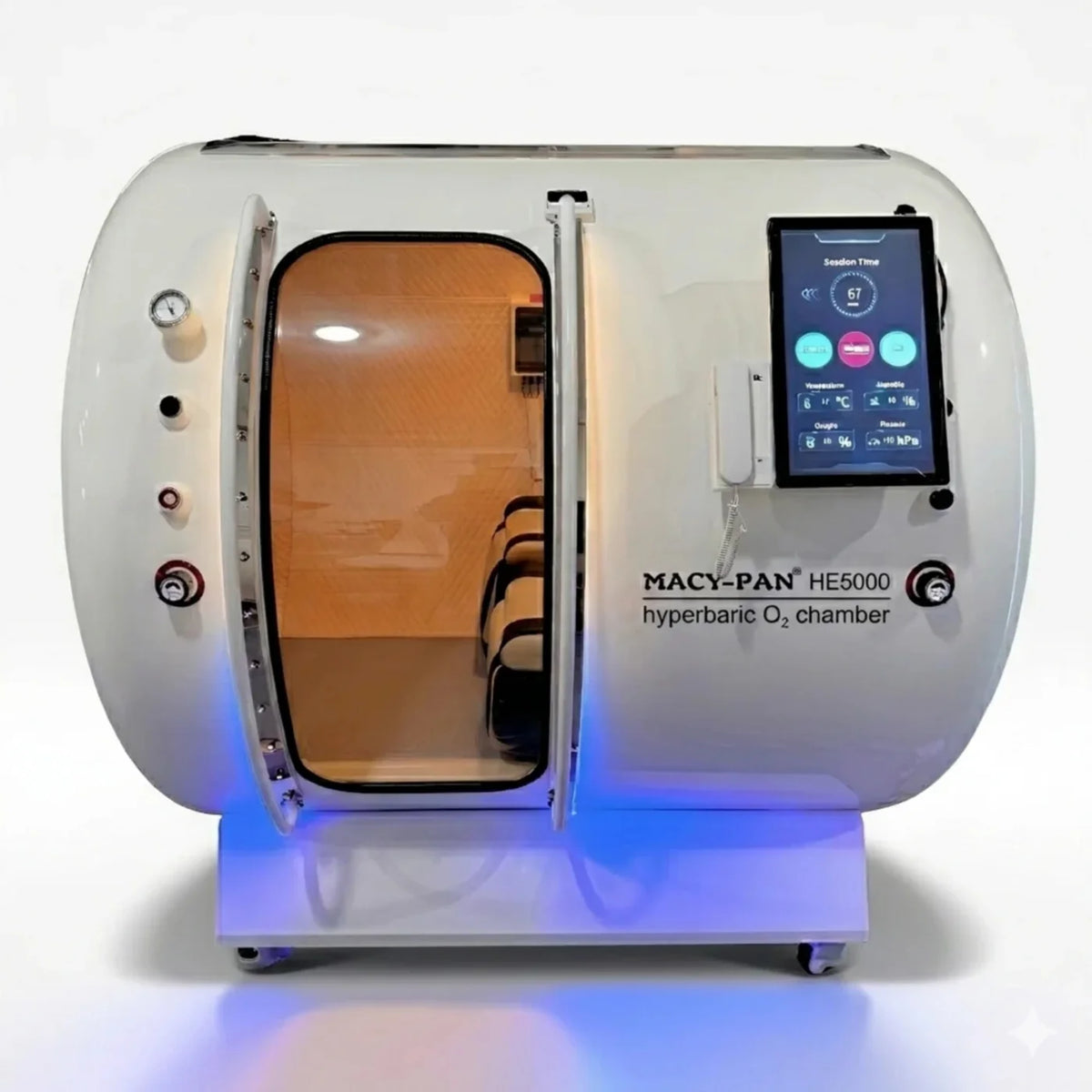 MACYPAN Hard-Shell Multi-Person Hyperbaric Oxygen Chamber - HE5000 (ASME Certified)