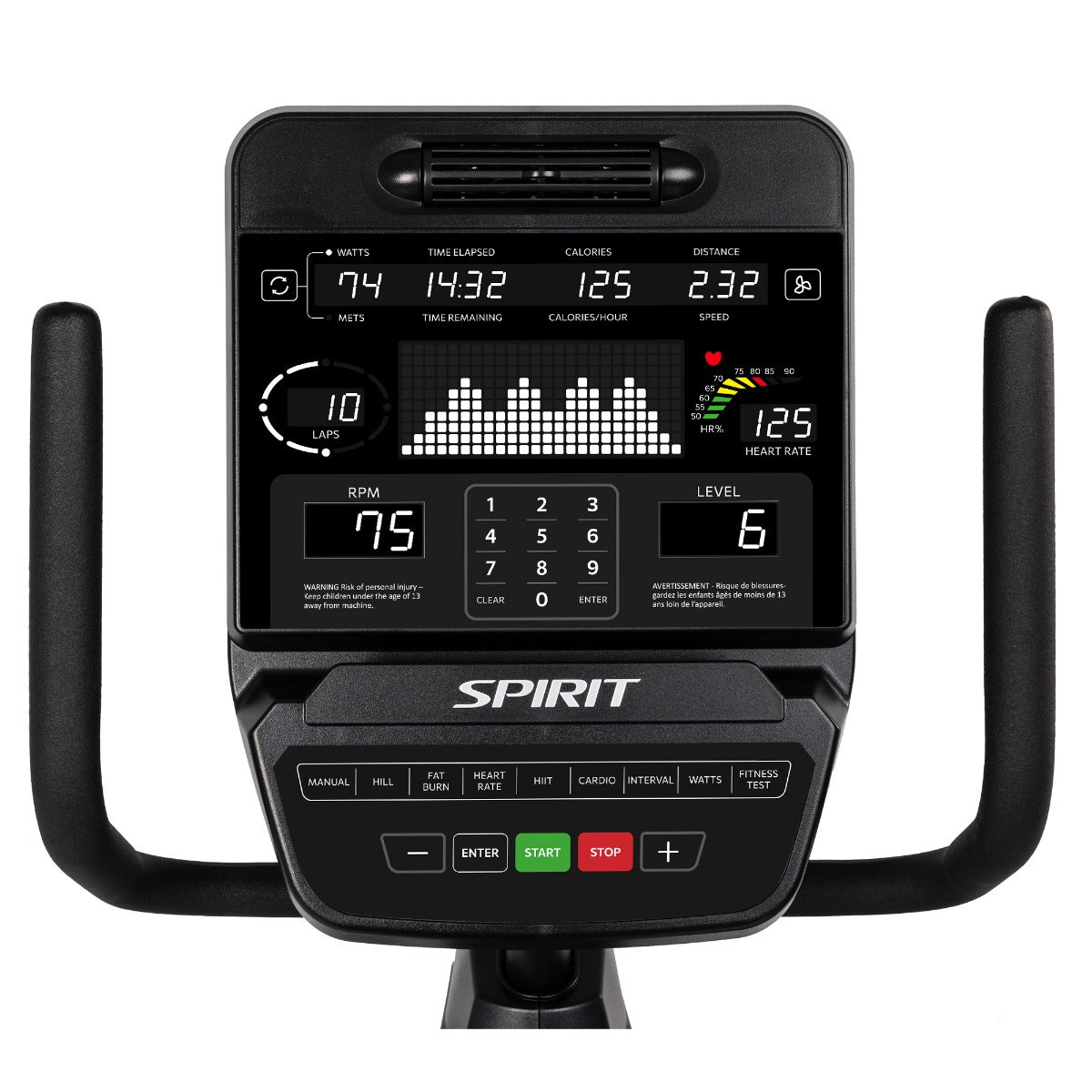 Spirit Fitness CR900 Recumbent Bike