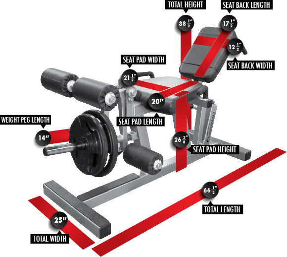 Leg Extension / Leg Curl plate-loaded by Legend Fitness