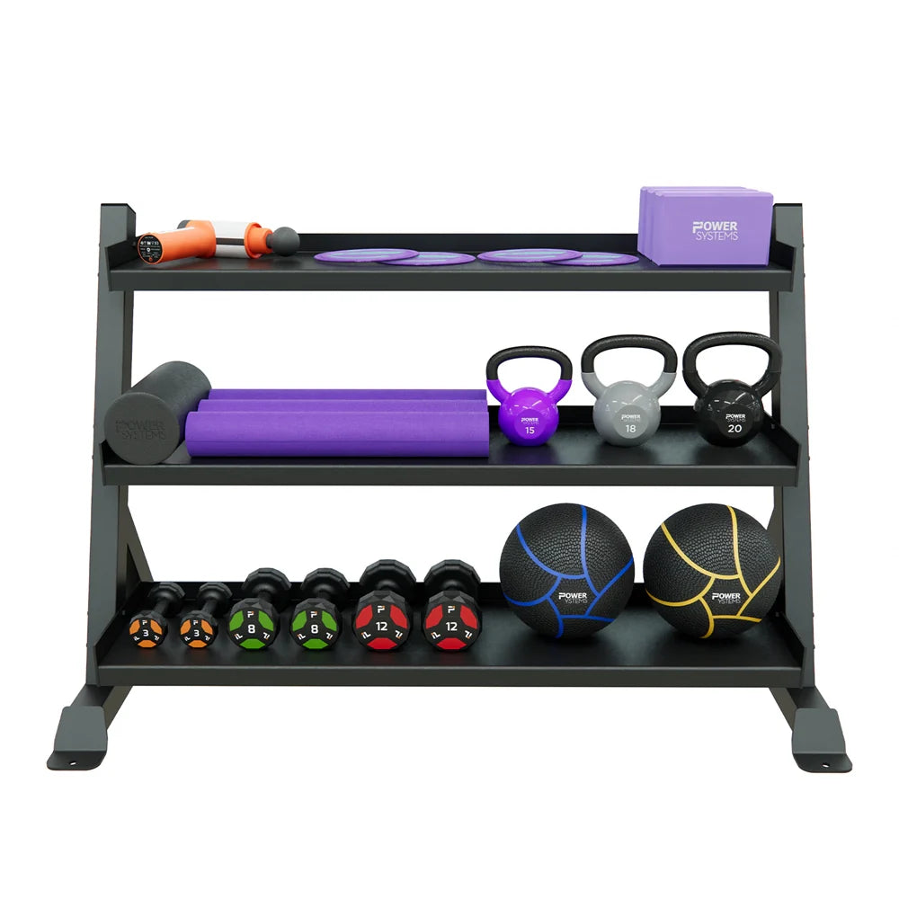 Power Systems Granite Series Multipurpose Rack - Three Tier