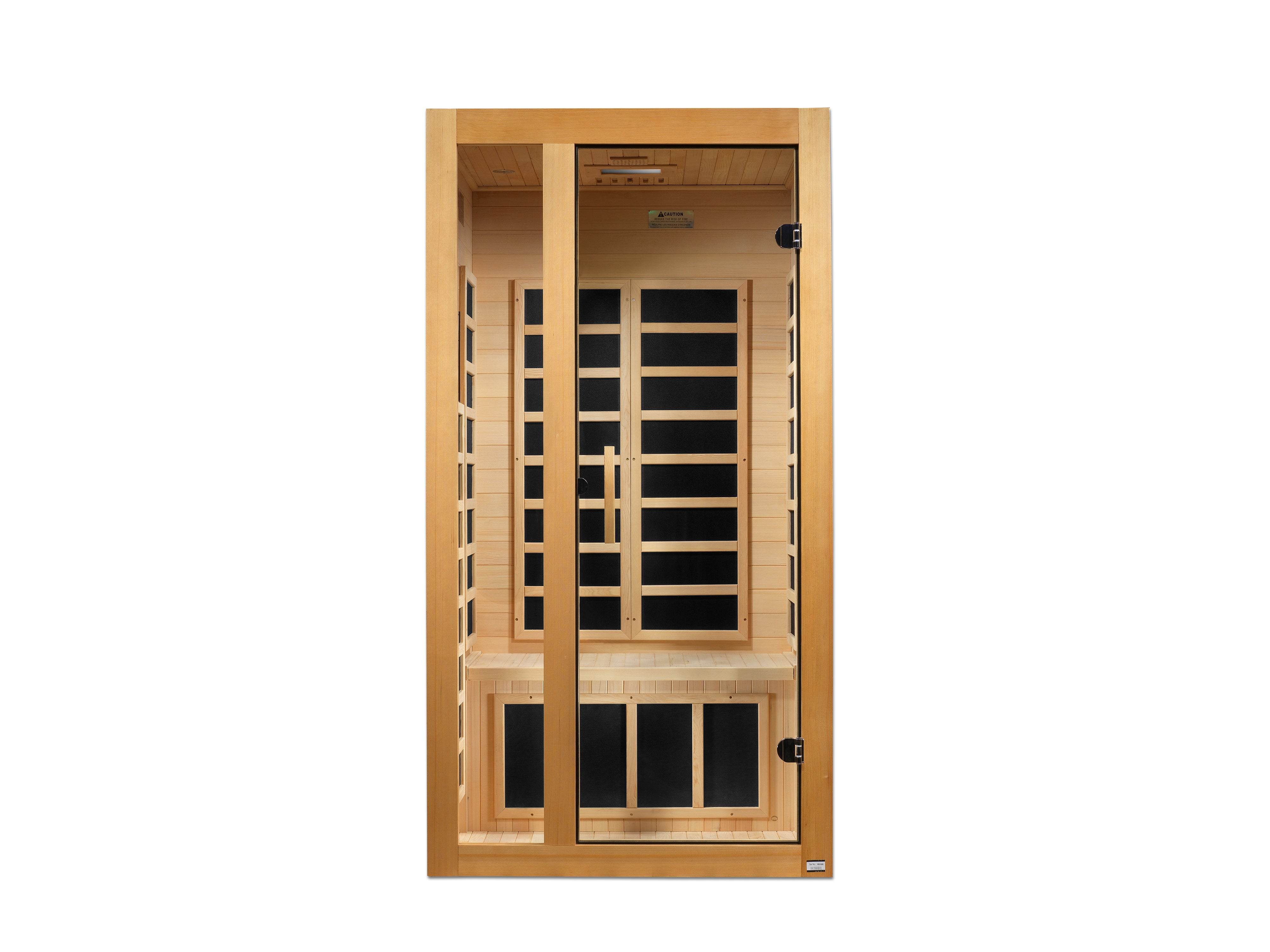Dynamic Gracia 1–2 Person Low EMF FAR Infrared Sauna in Canadian Hemlock (DYN-6119-01)