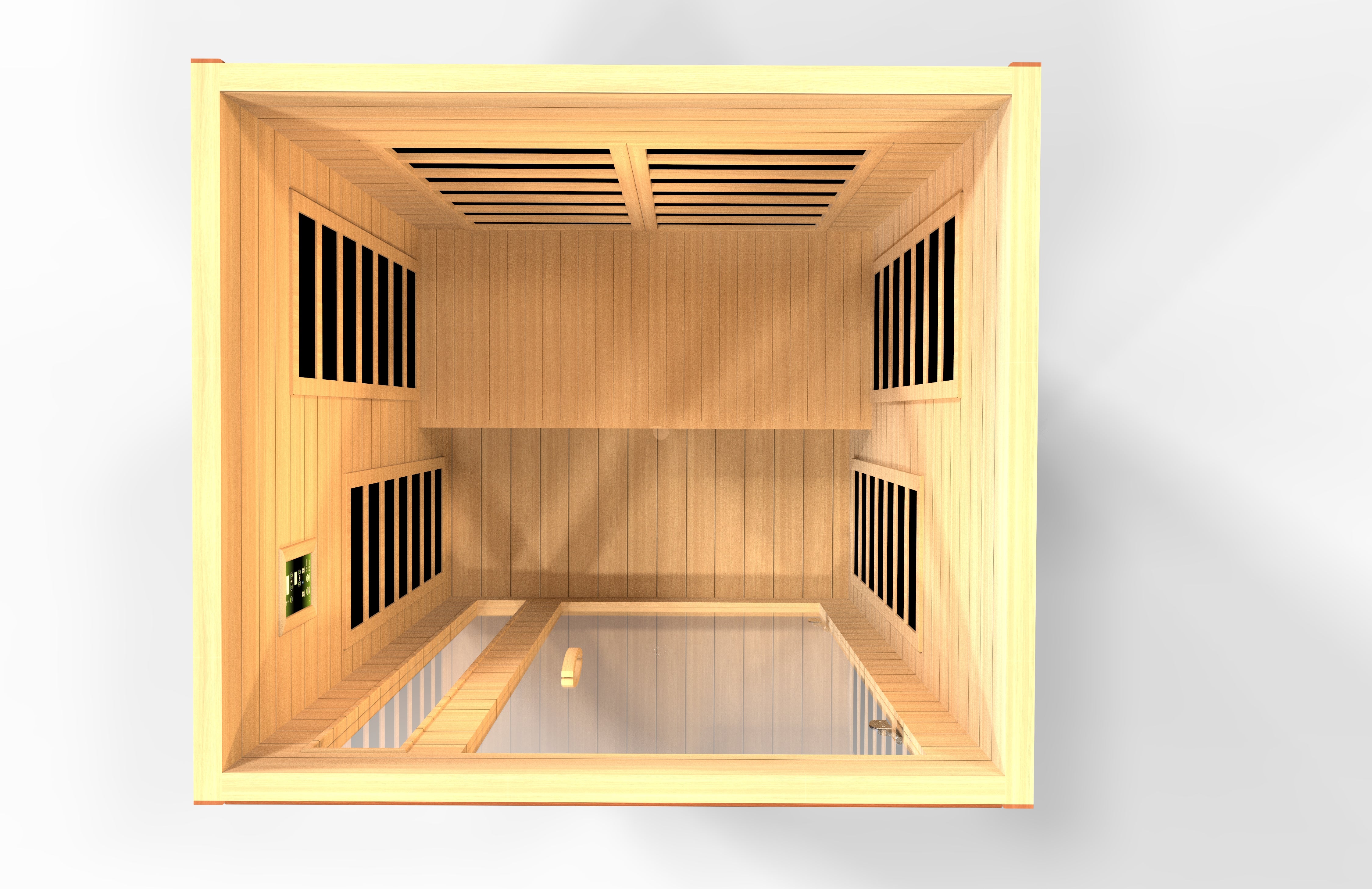 Dynamic Cordoba 2-Person FAR Infrared Sauna with Low EMF Carbon Heating – Canadian Hemlock