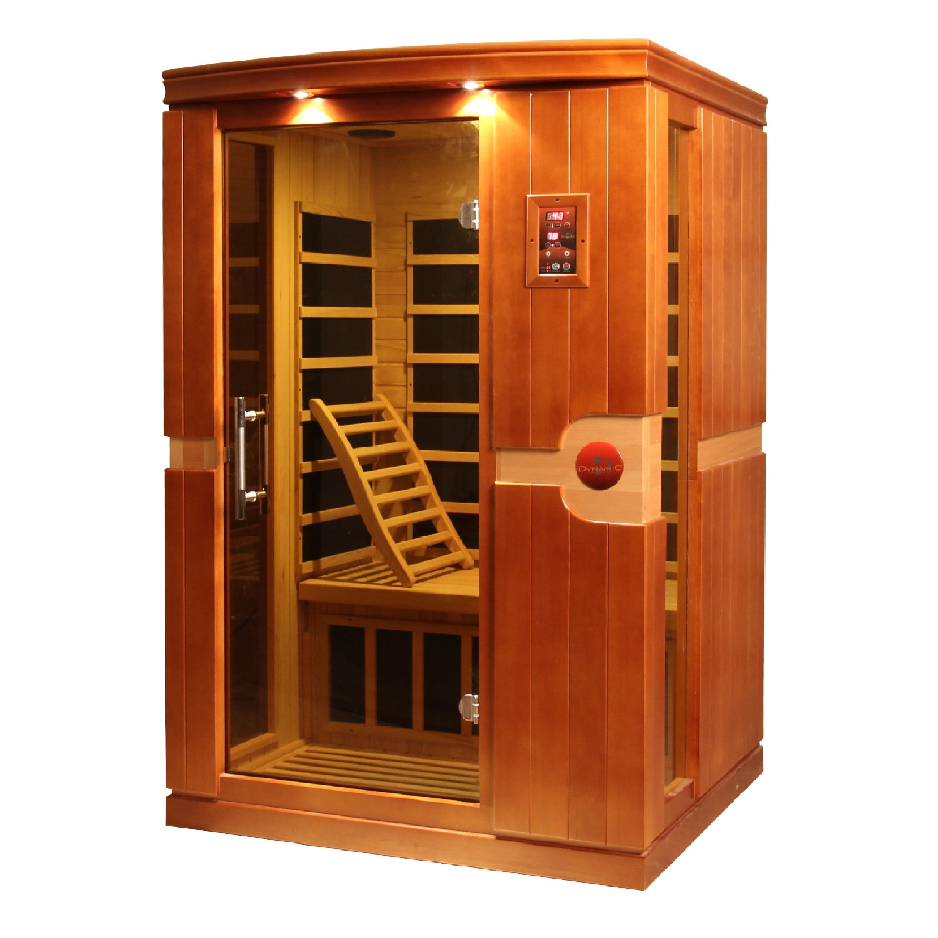 Dynamic Saunas Venice 2-Person FAR Infrared Sauna with Low EMF Carbon Heating – Canadian Hemlock