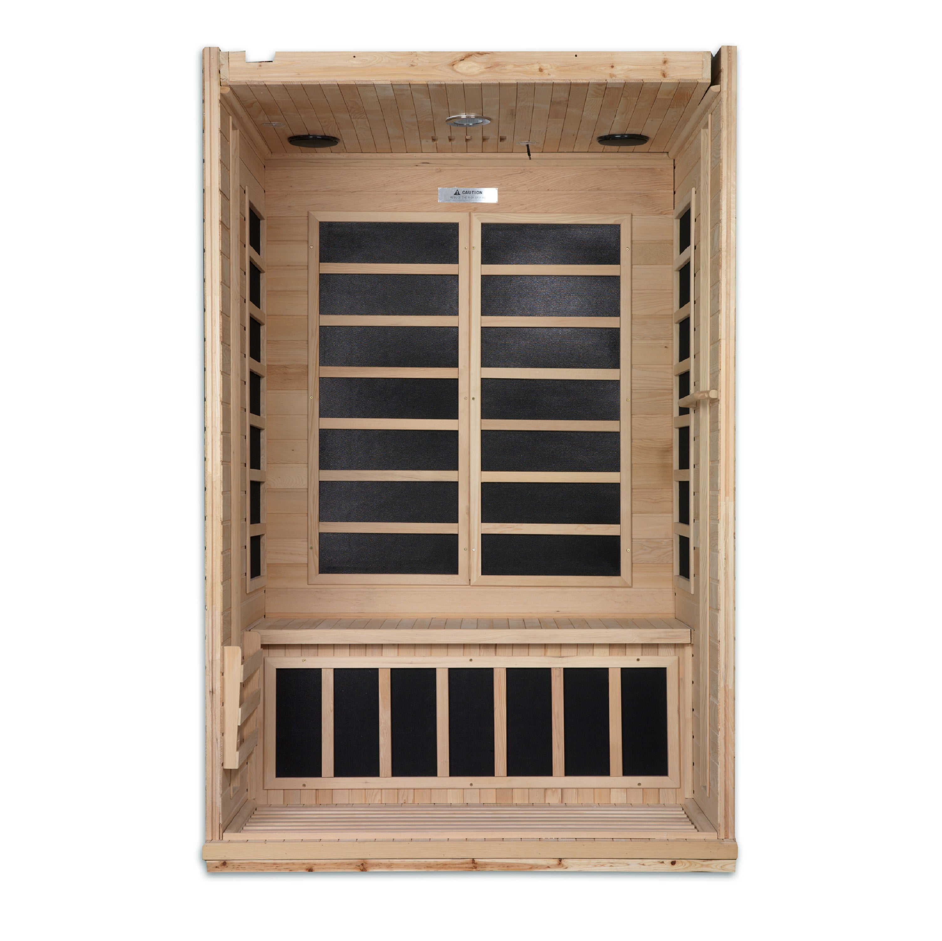 Dynamic Saunas Venice 2-Person FAR Infrared Sauna with Low EMF Carbon Heating – Canadian Hemlock