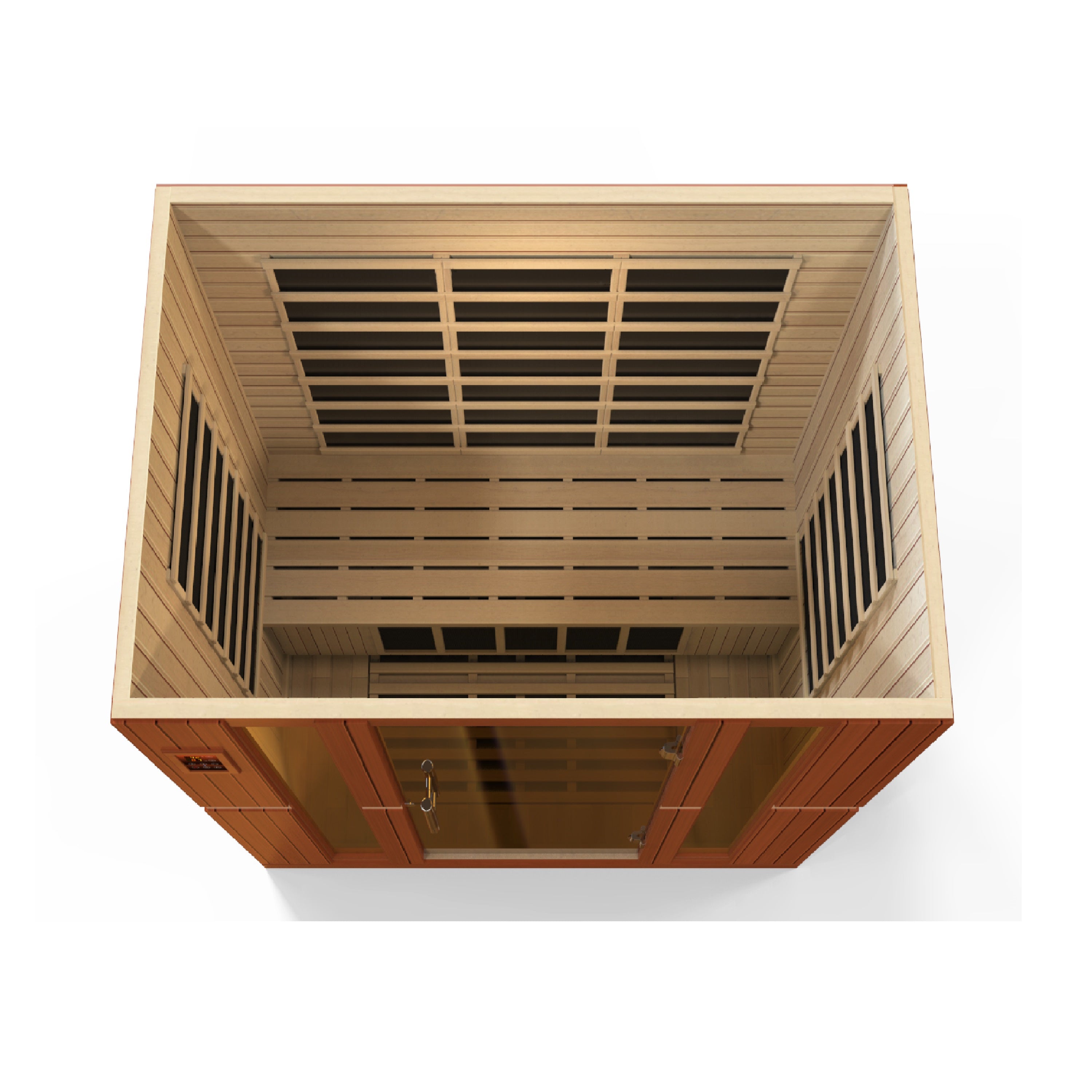 Dynamic Bergamo 4-Person Low EMF FAR Infrared Sauna – Canadian Hemlock