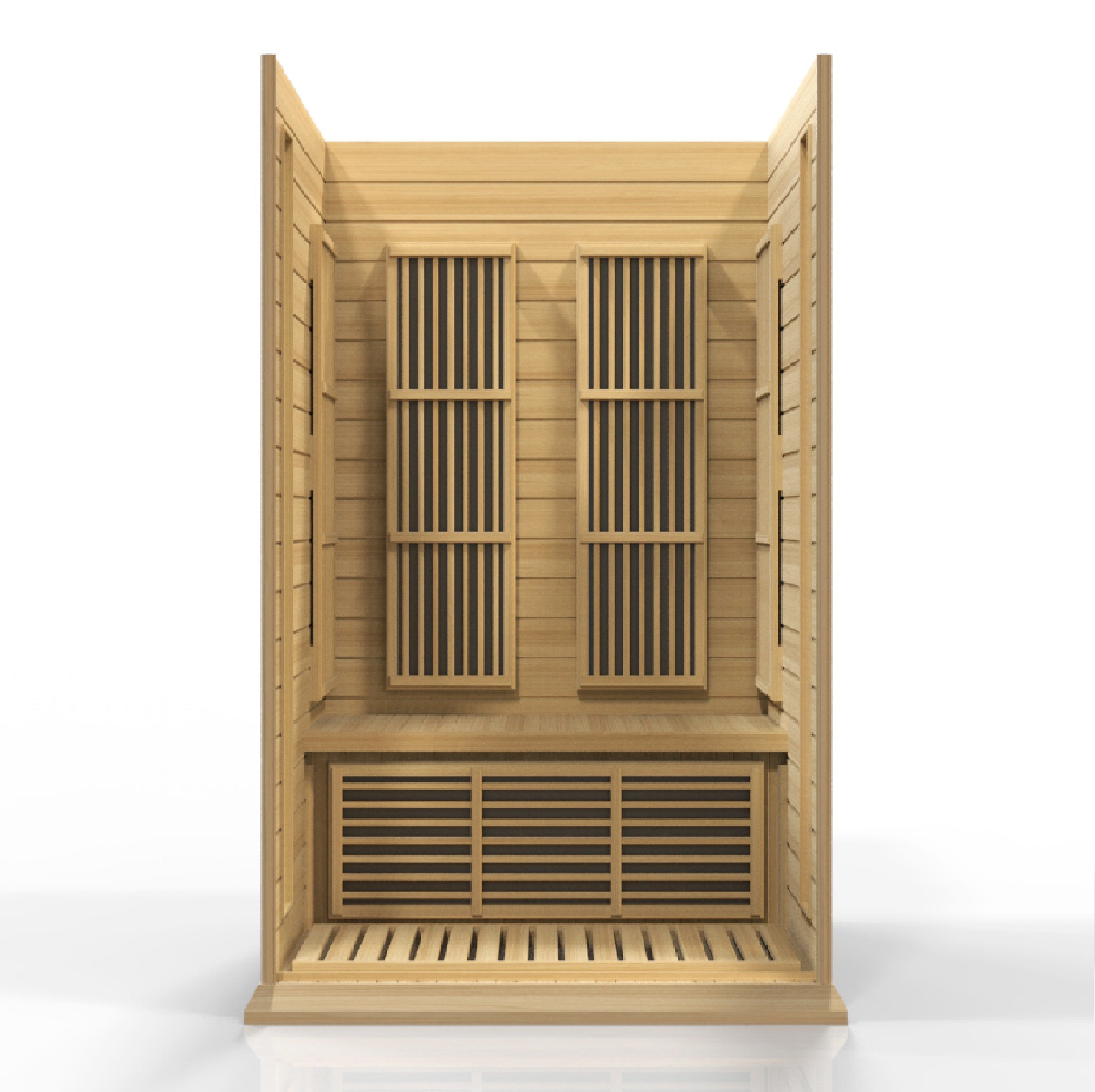 Maxxus 2 Person Low EMF FAR Infrared Sauna – Canadian Hemlock (MX-K206-01)