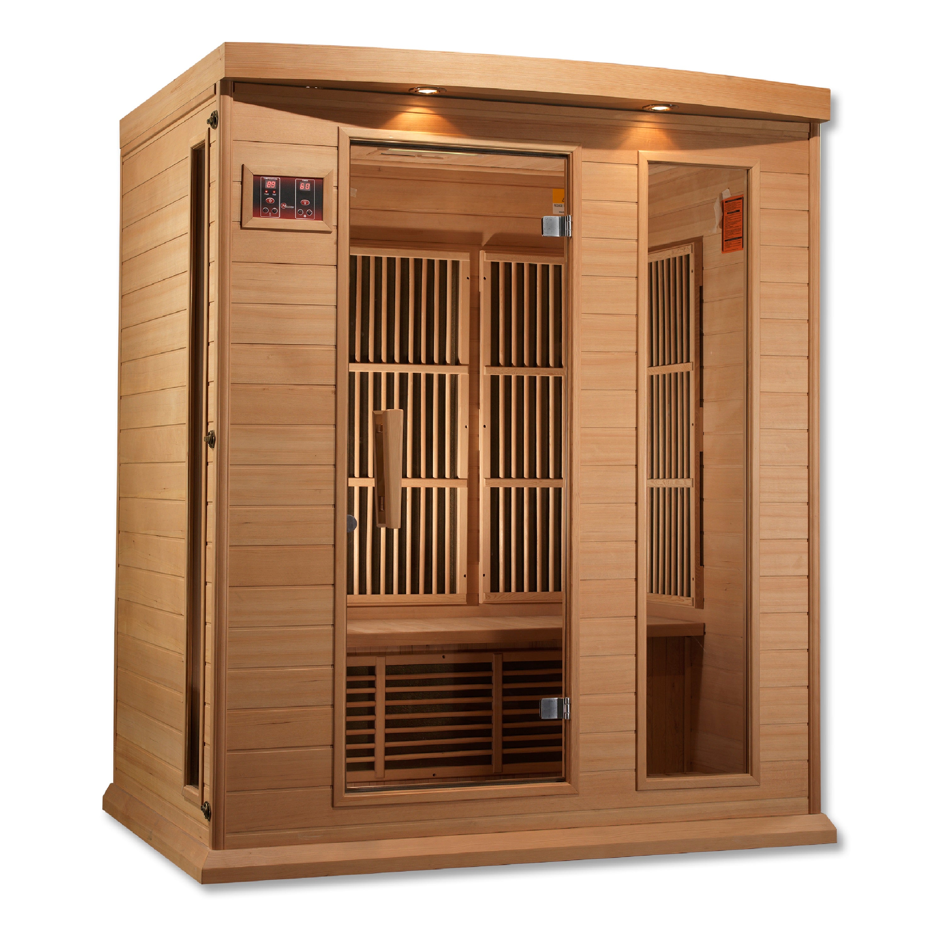 Maxxus 3 Person Low EMF FAR Infrared Sauna – Canadian Hemlock (MX-K306-01)  (MX-K306-01)