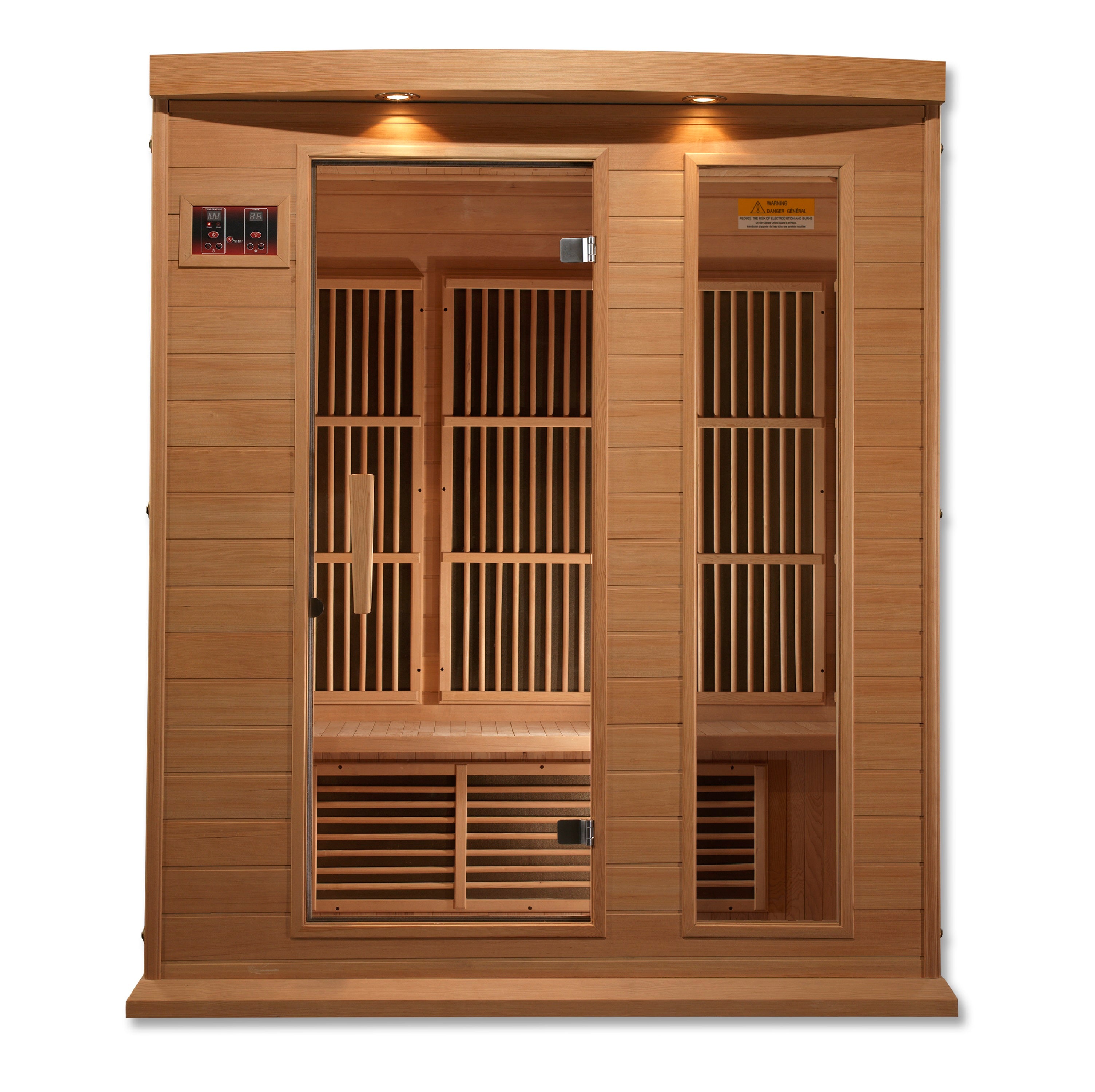 Maxxus 3 Person Low EMF FAR Infrared Sauna – Canadian Hemlock (MX-K306-01)  (MX-K306-01)
