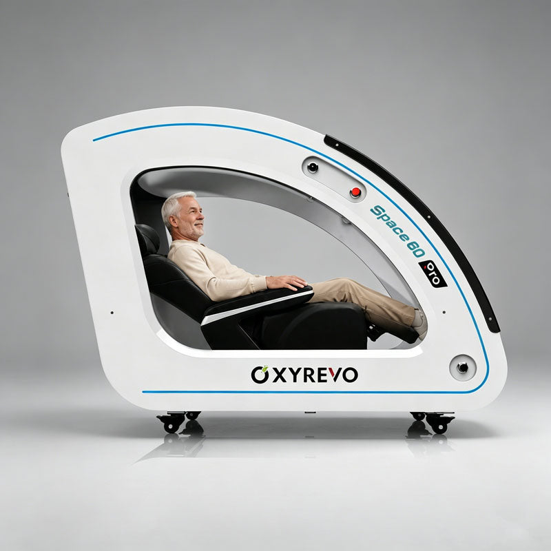 OXYREVO Space 60 Pro 1.5-2.0ATA Hard Sitting Hyperbaric Chamber - Brand New