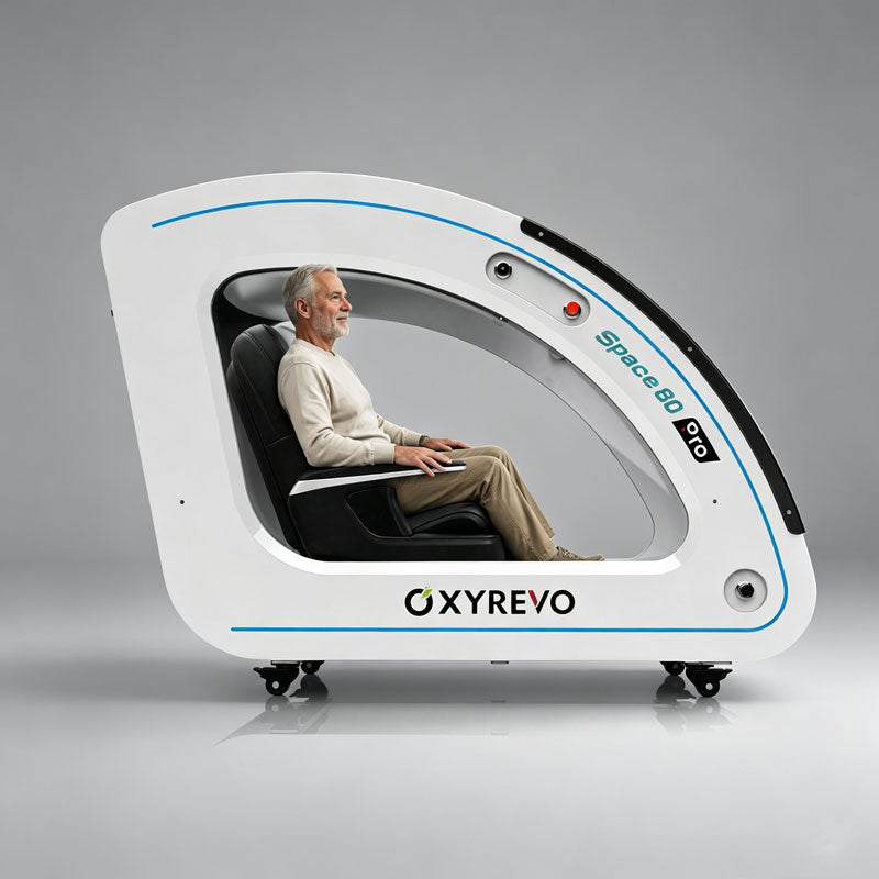 OXYREVO Space 60 Pro 1.5-2.0ATA Hard Sitting Hyperbaric Chamber - Brand New
