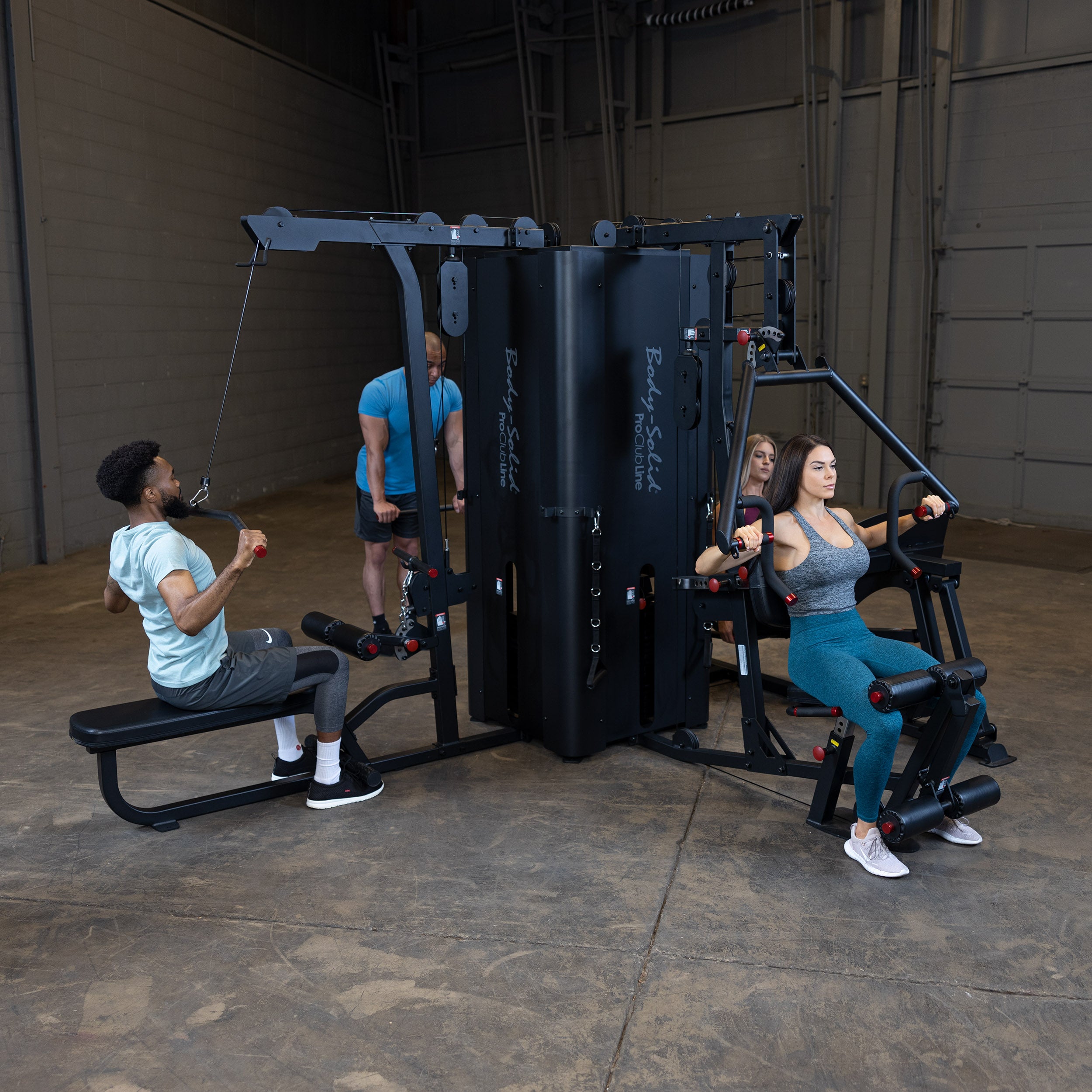 BodySolid Pro Clubline S1000 Four-Stack Gym