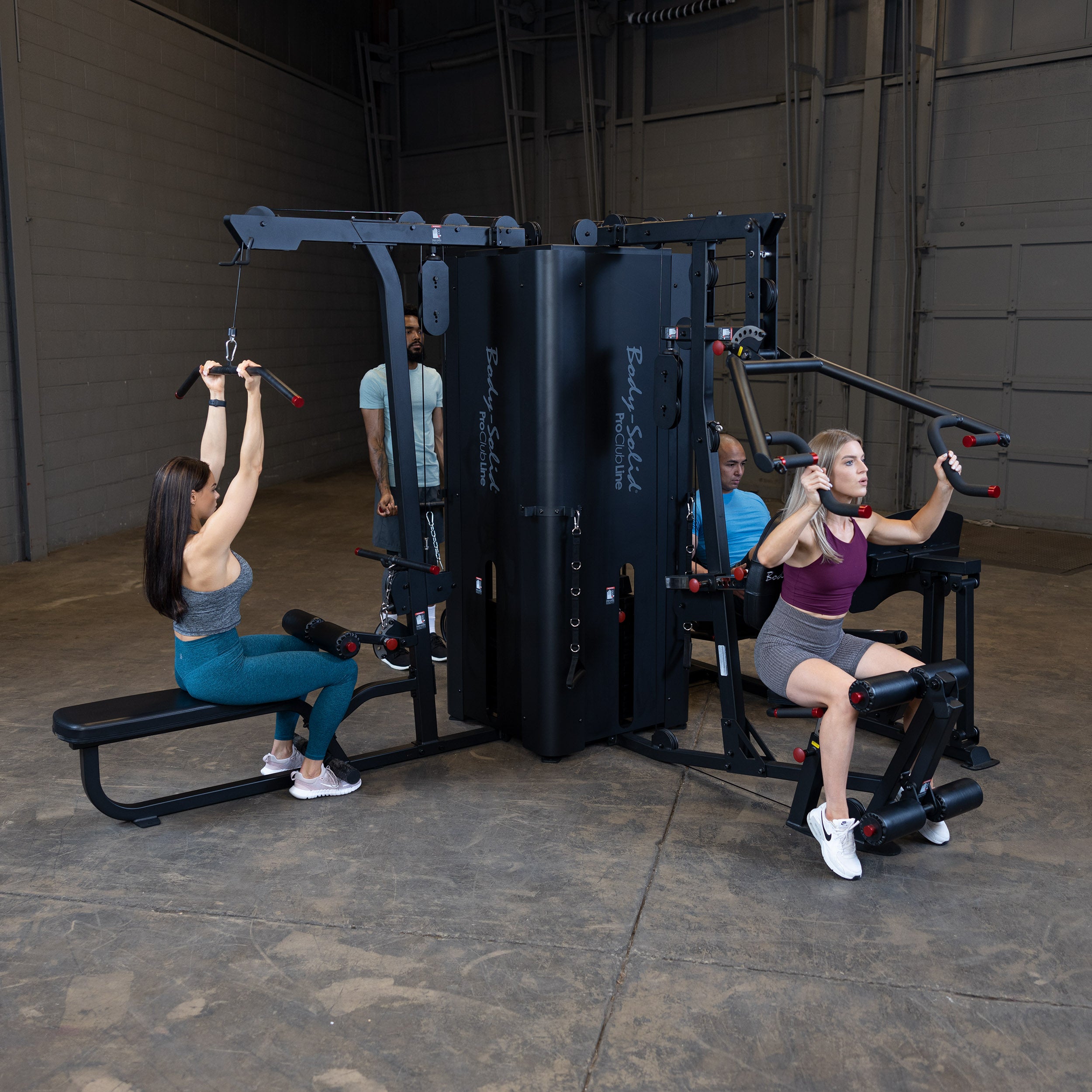 BodySolid Pro ClubLine S1000 Four-Stack Gym