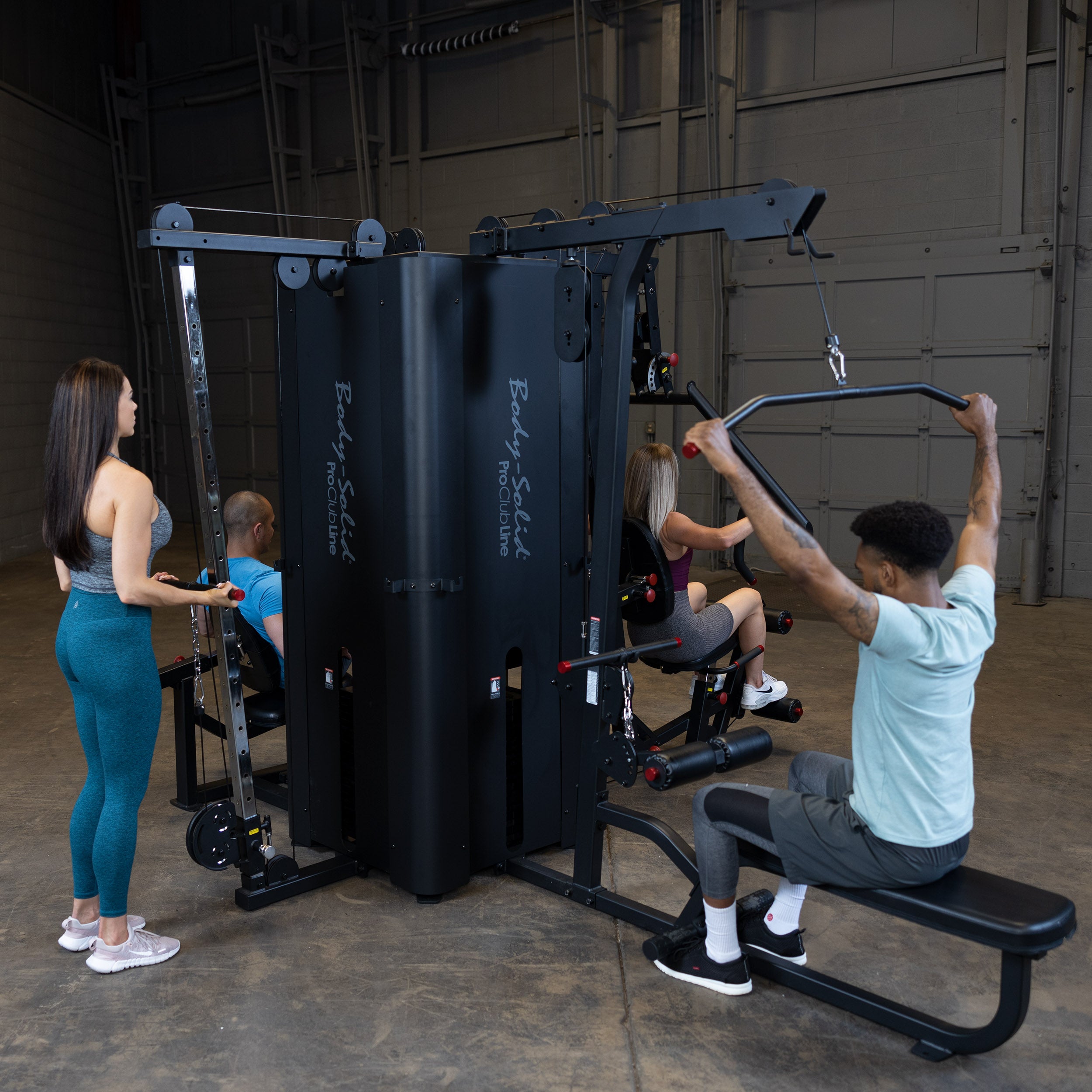 BodySolid Pro ClubLine S1000 Four-Stack Gym