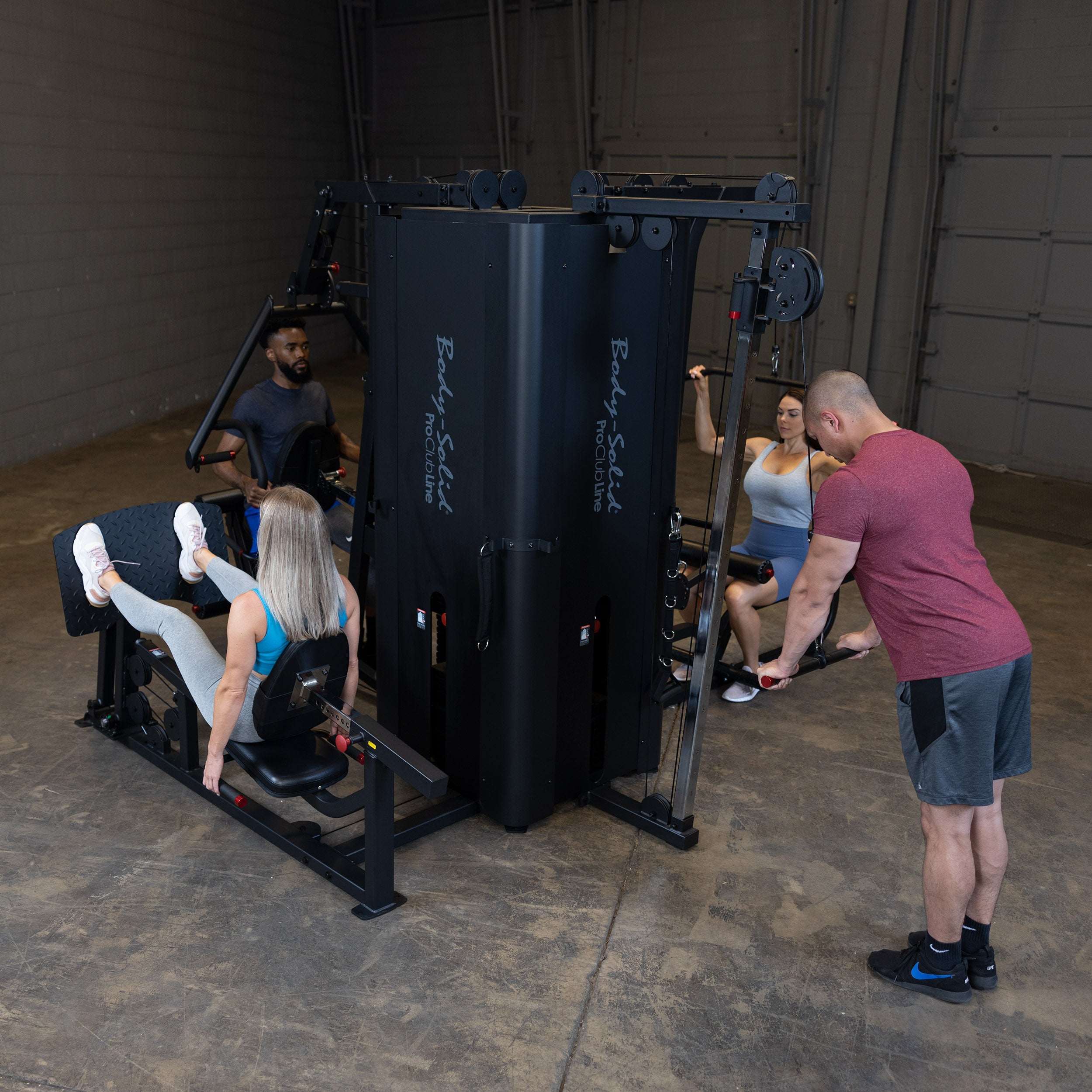 BodySolid Pro Clubline S1000 Four-Stack Gym