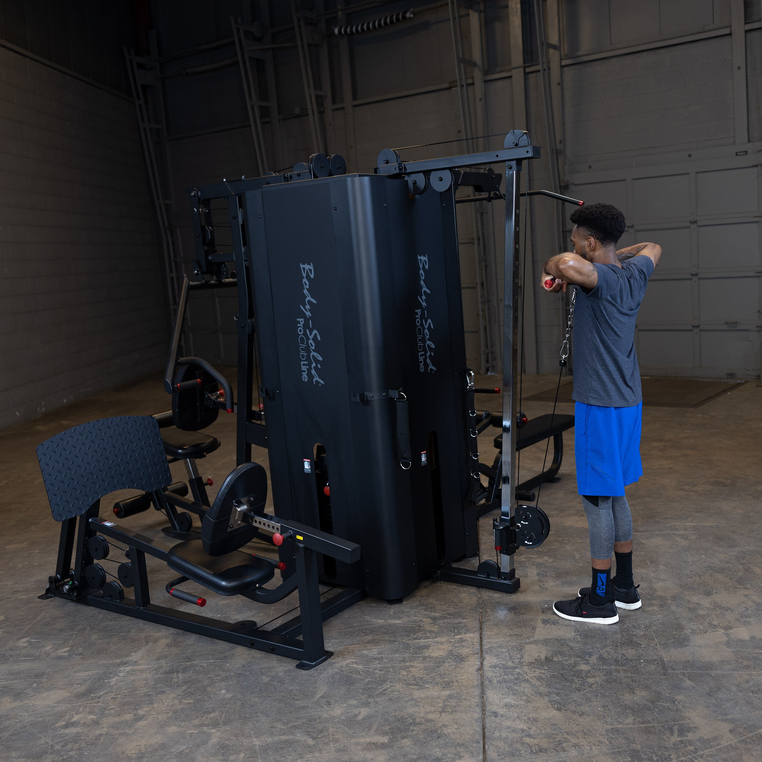 BodySolid Pro Clubline S1000 Four-Stack Gym