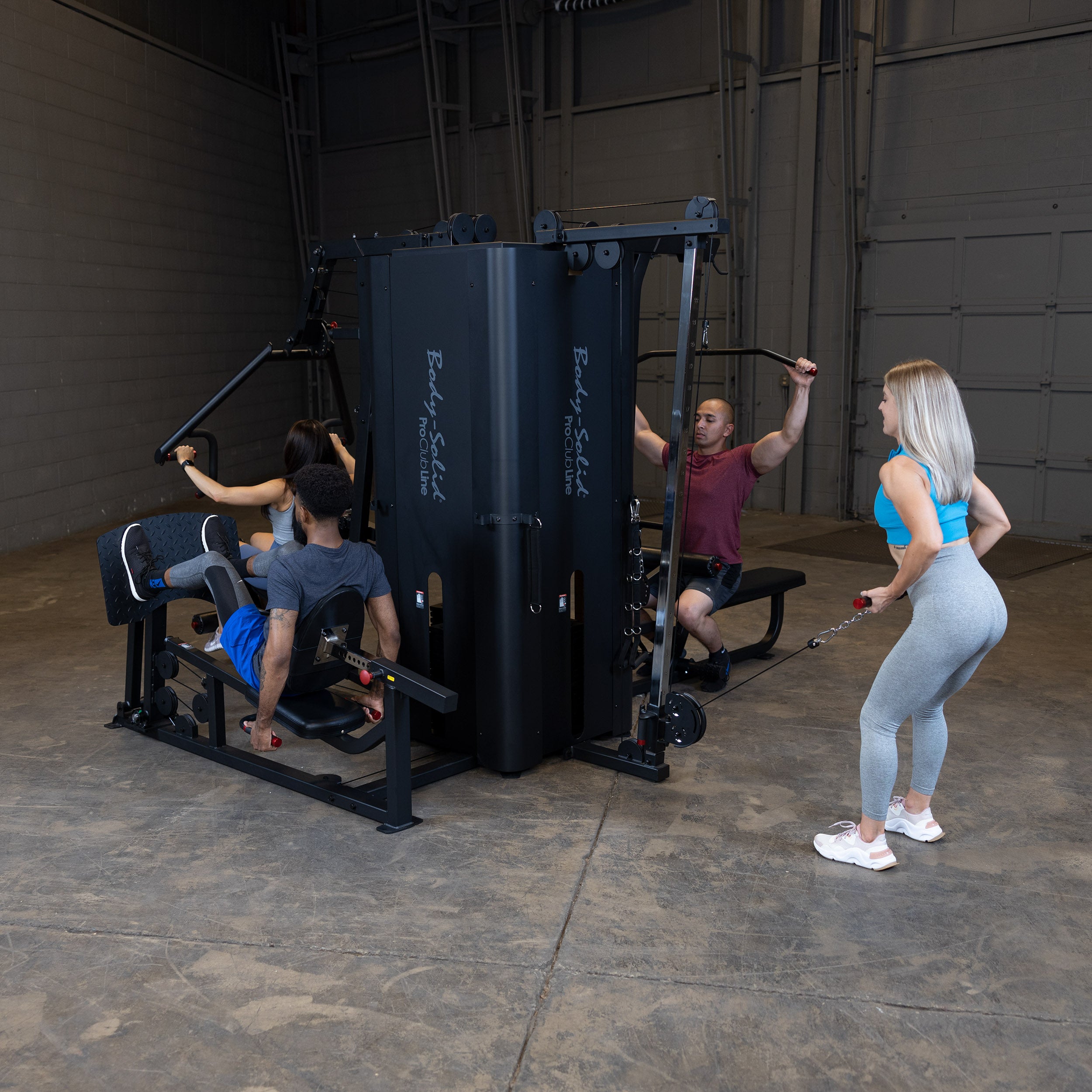 BodySolid Pro Clubline S1000 Four-Stack Gym