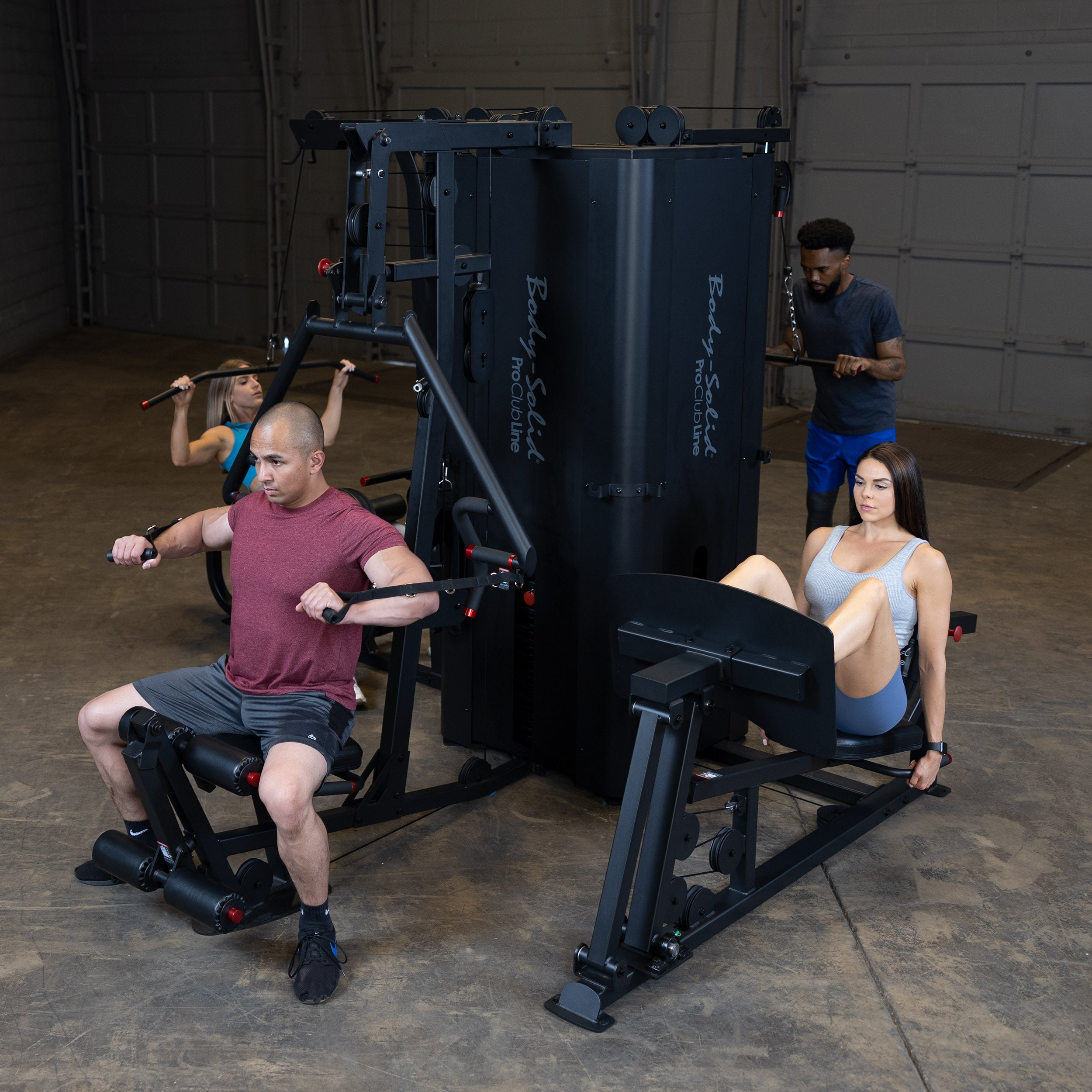 BodySolid Pro ClubLine S1000 Four-Stack Gym