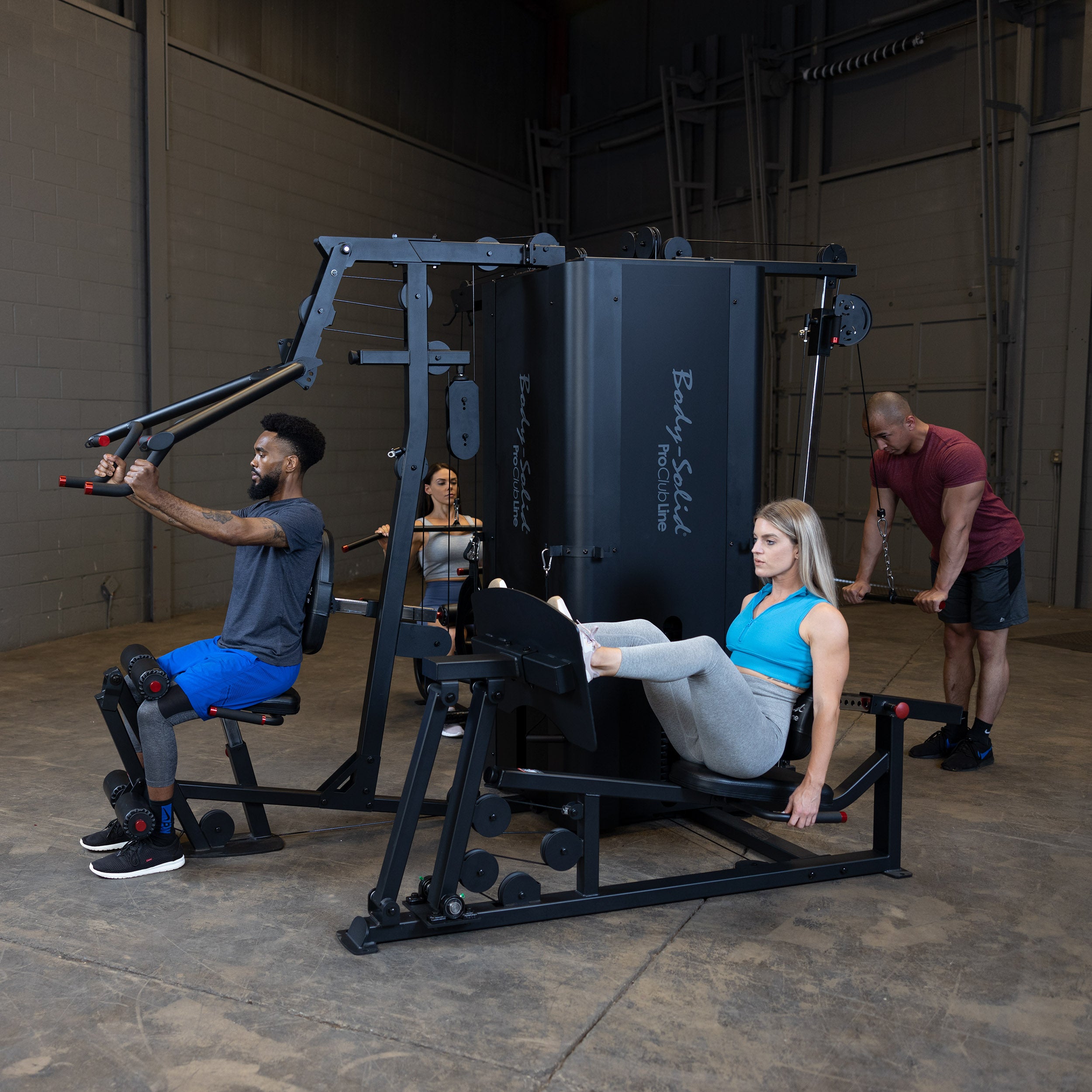 BodySolid Pro ClubLine S1000 Four-Stack Gym