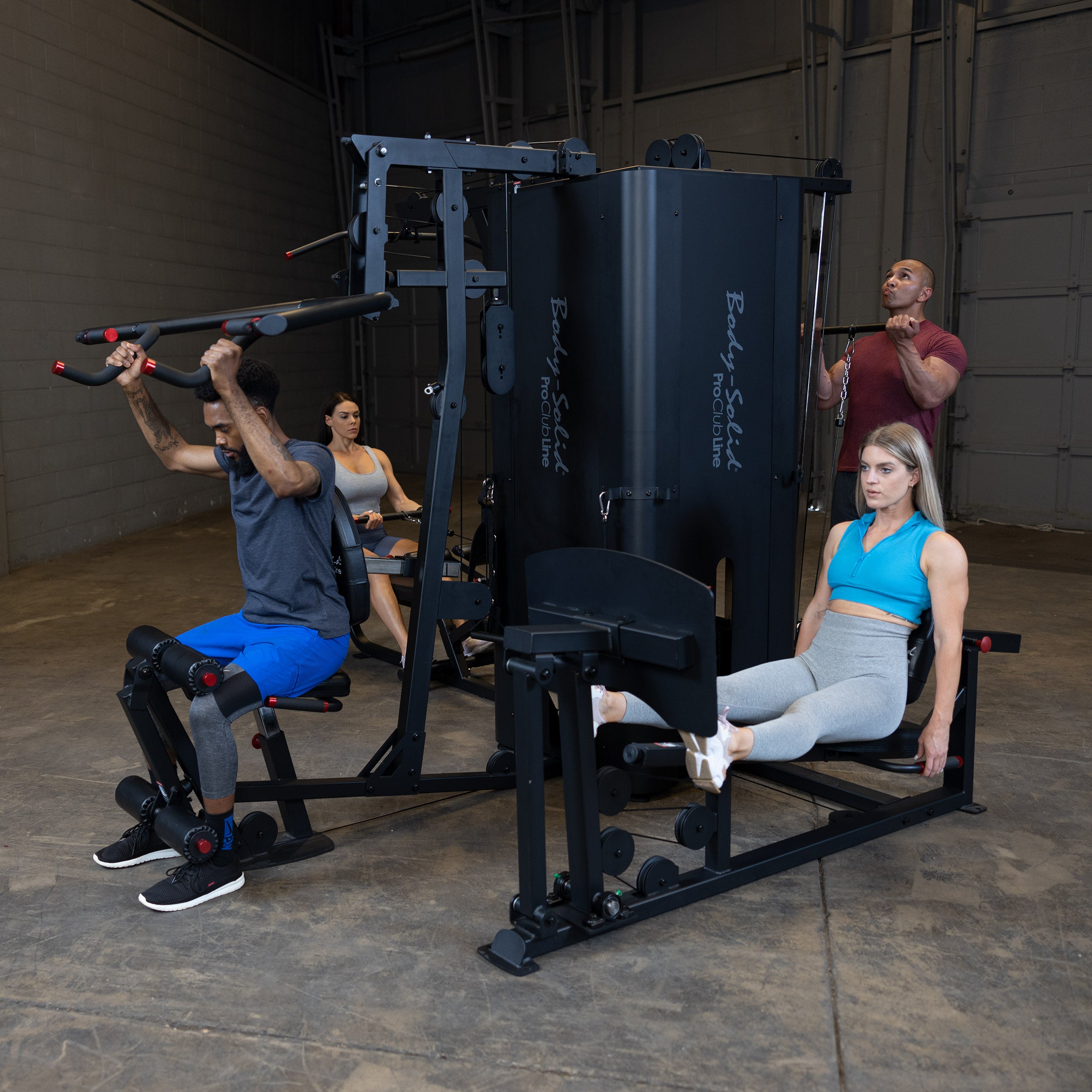BodySolid Pro Clubline S1000 Four-Stack Gym
