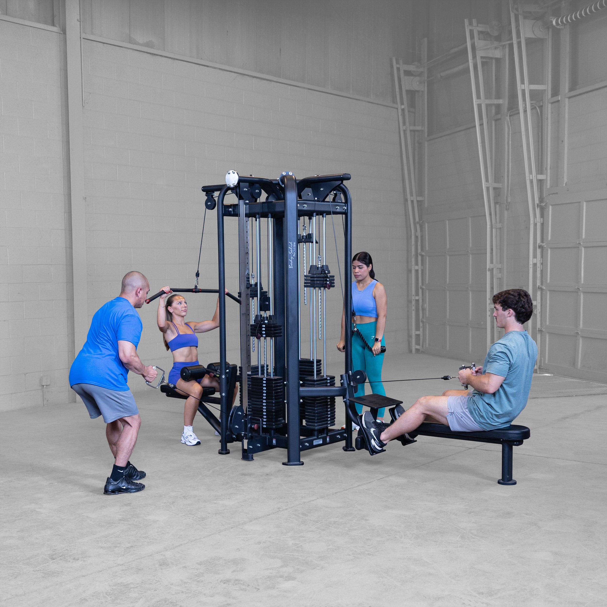 BodySolid Pro Clubline SJG100 Four-Stack Jungle Gym