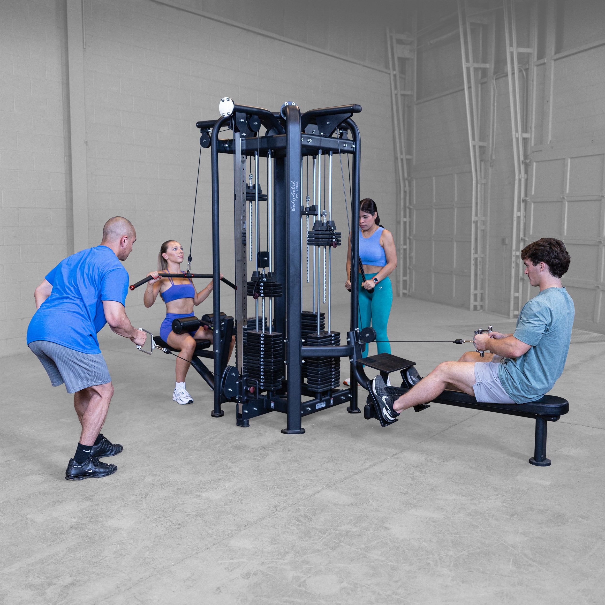 BodySolid Pro Clubline SJG100 Four-Stack Jungle Gym