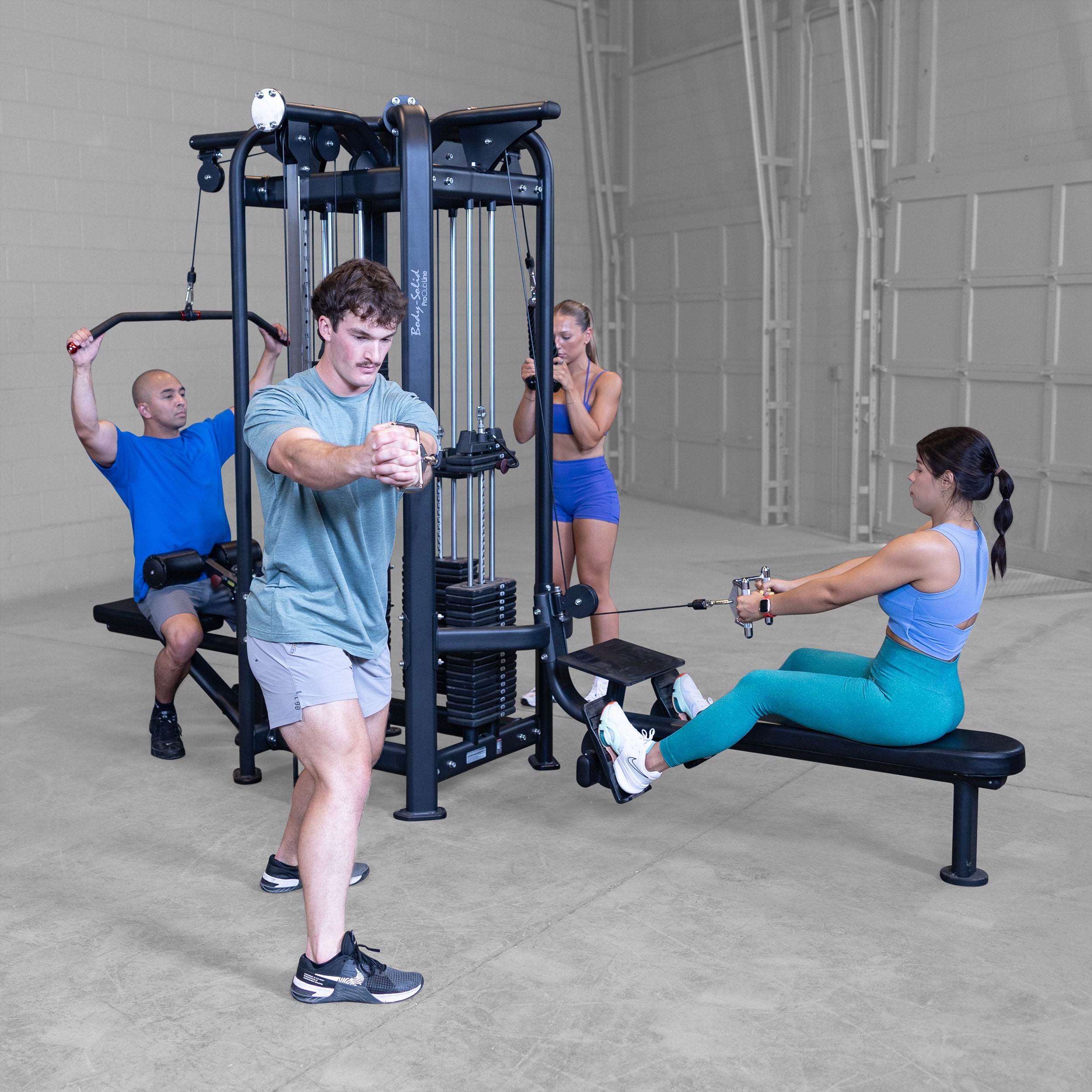 BodySolid Pro Clubline SJG100 Four-Stack Jungle Gym
