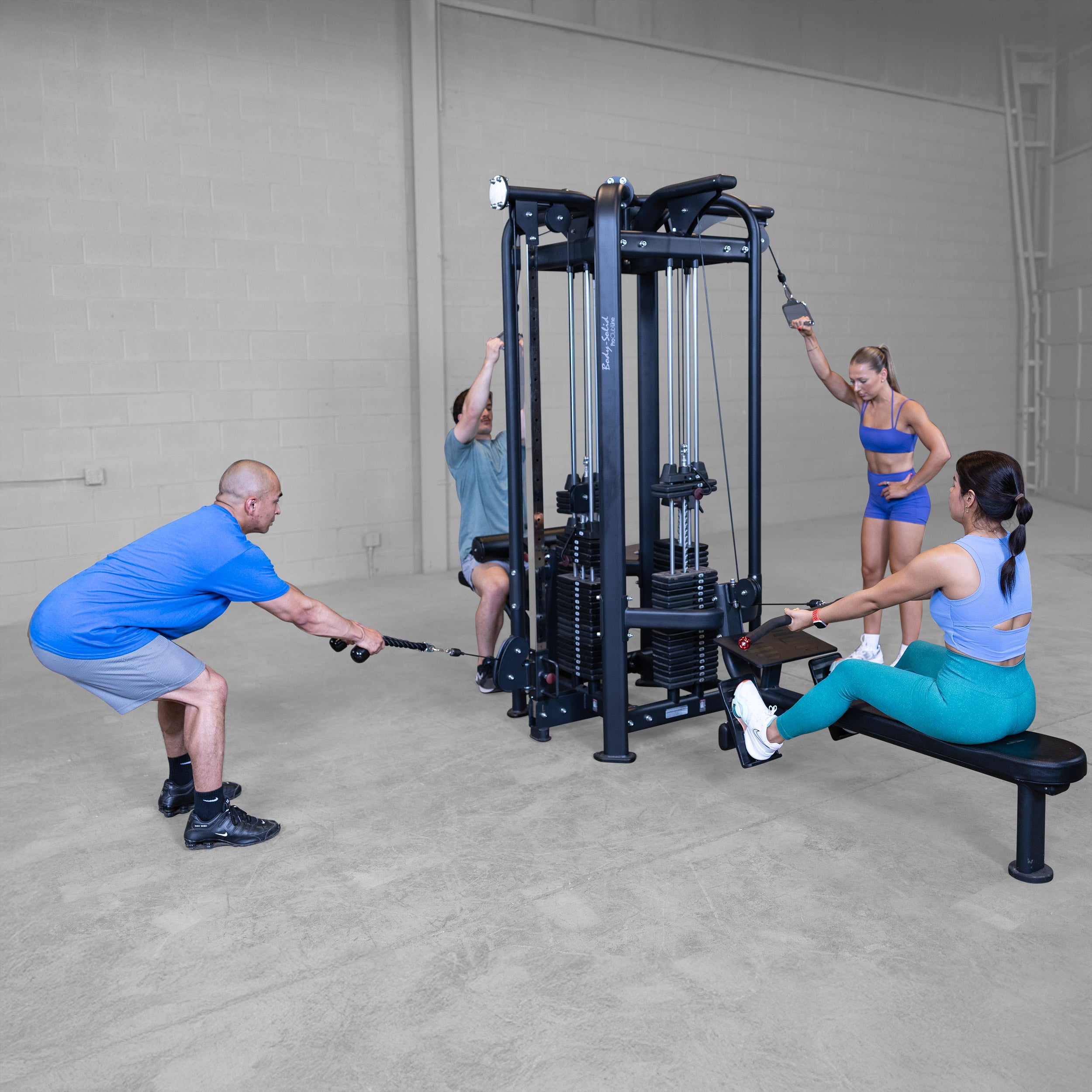 BodySolid Pro Clubline SJG100 Four-Stack Jungle Gym