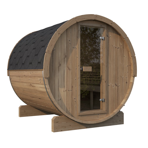 SaunaLife 6-Person E8 ERGO Series Barrel Sauna