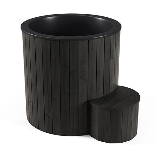 SaunaLife Soak-Series Model S1B 1 Person Cold/Hot Immersion Tub, Black