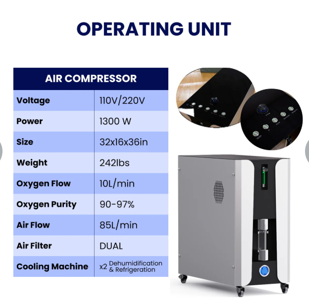 Airvida Elite 1.3-2.0 ATA Hard Shell Sitting Hyperbaric Chamber