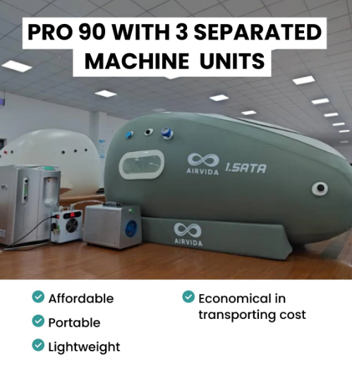 Airvida Pro90 1.4-1.5ATA Portable Sitting Hyperbaric Chamber