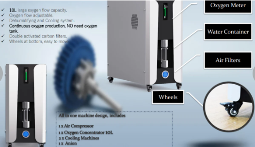 Airvida 1.1 - 1.4 ATA Portable Lying Hyperbaric Chamber