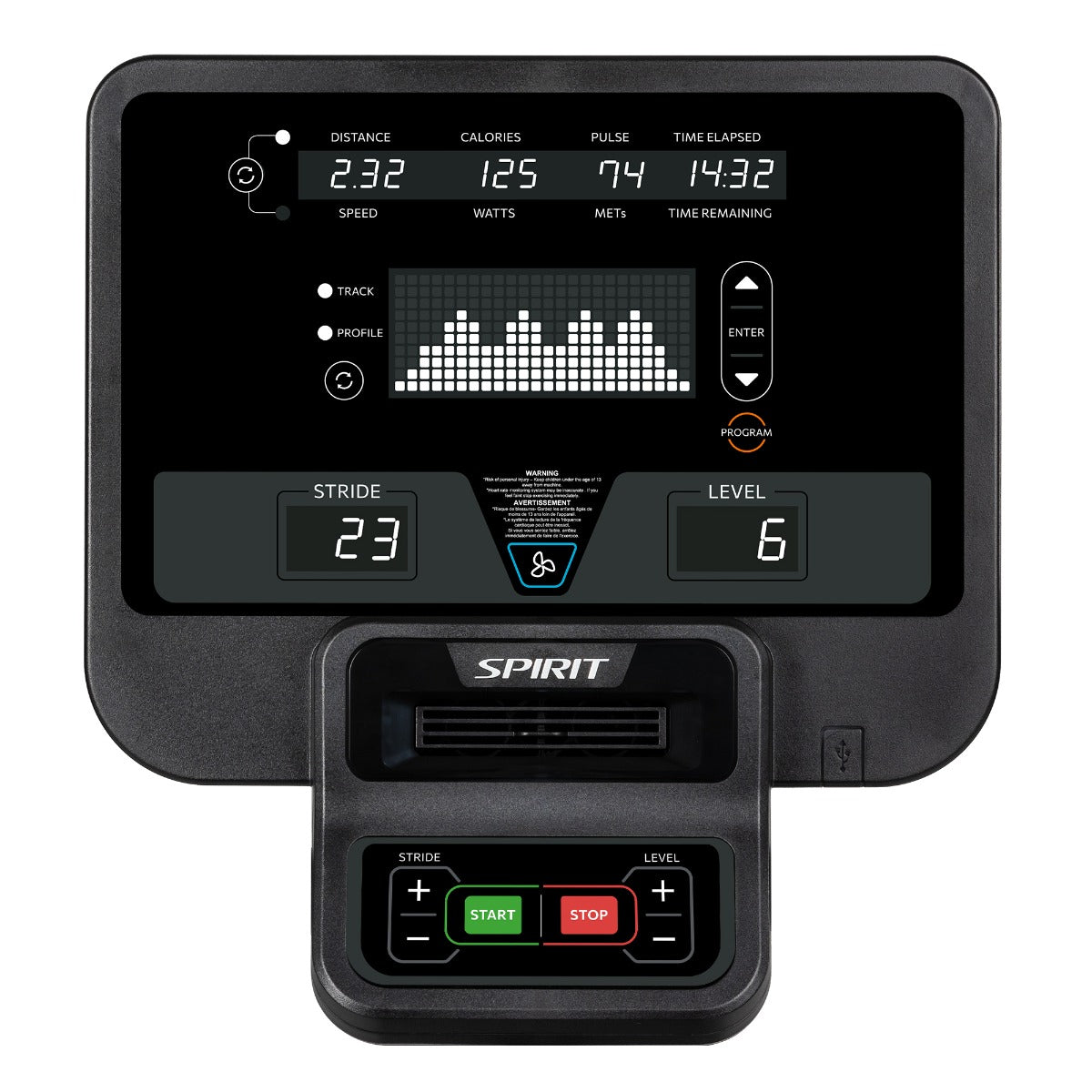 Spirit Fitness CES880 Elliptical