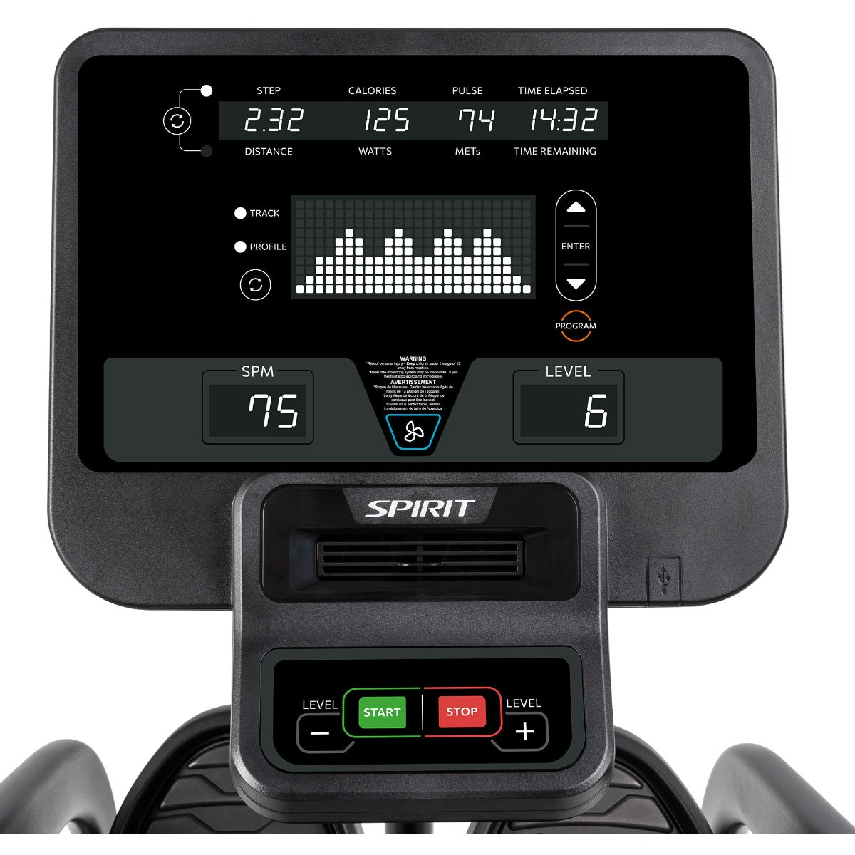 Spirit Fitness CRS800S Recumbent Stepper